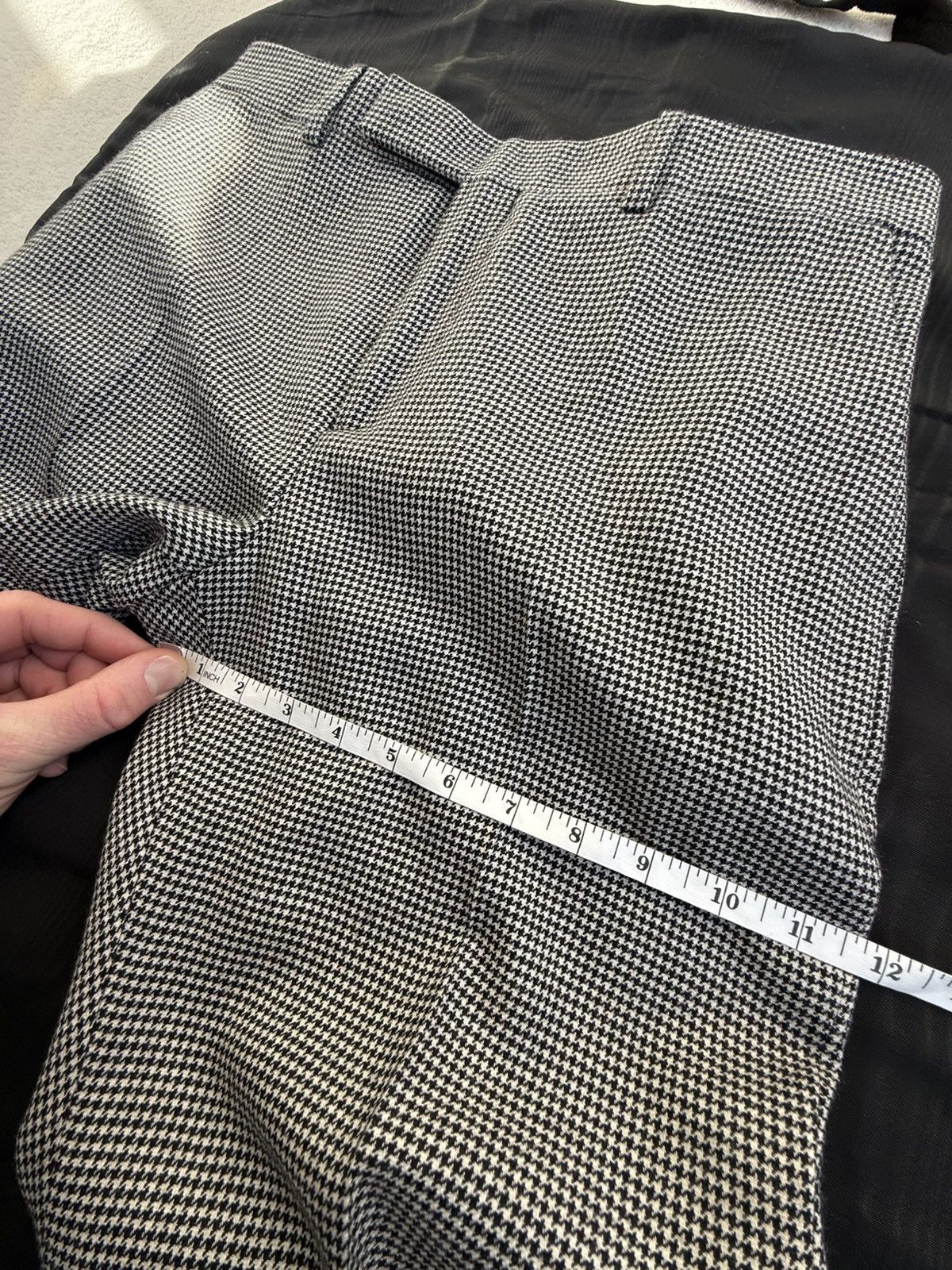 Celine SS23 Celine Houndstooth cashmere Flared Pants Hedi Slimane Size 40L - 10 Thumbnail