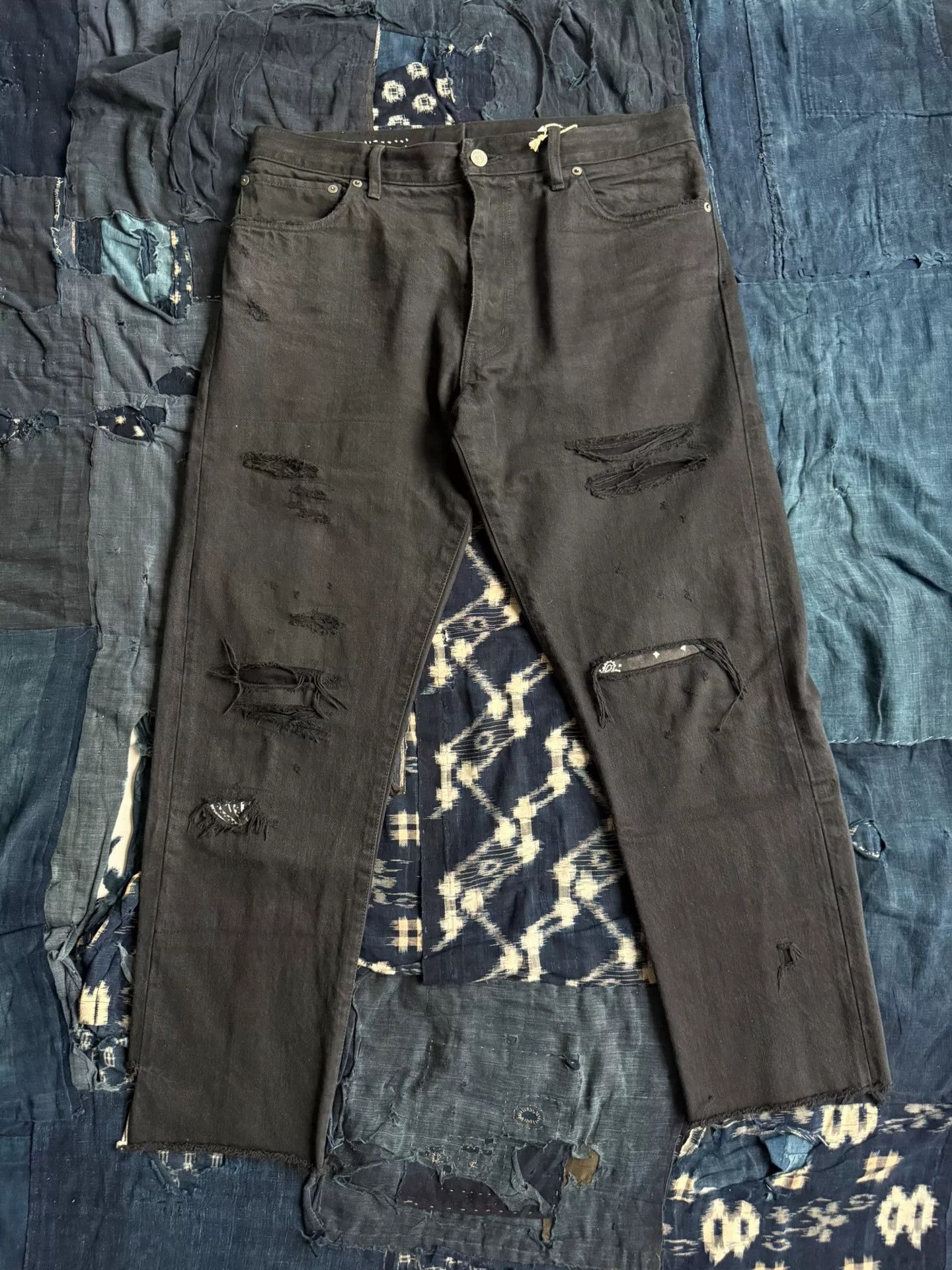 Visvim visvim journeyman pants black denim style Size US 31 - 1 Thumbnail