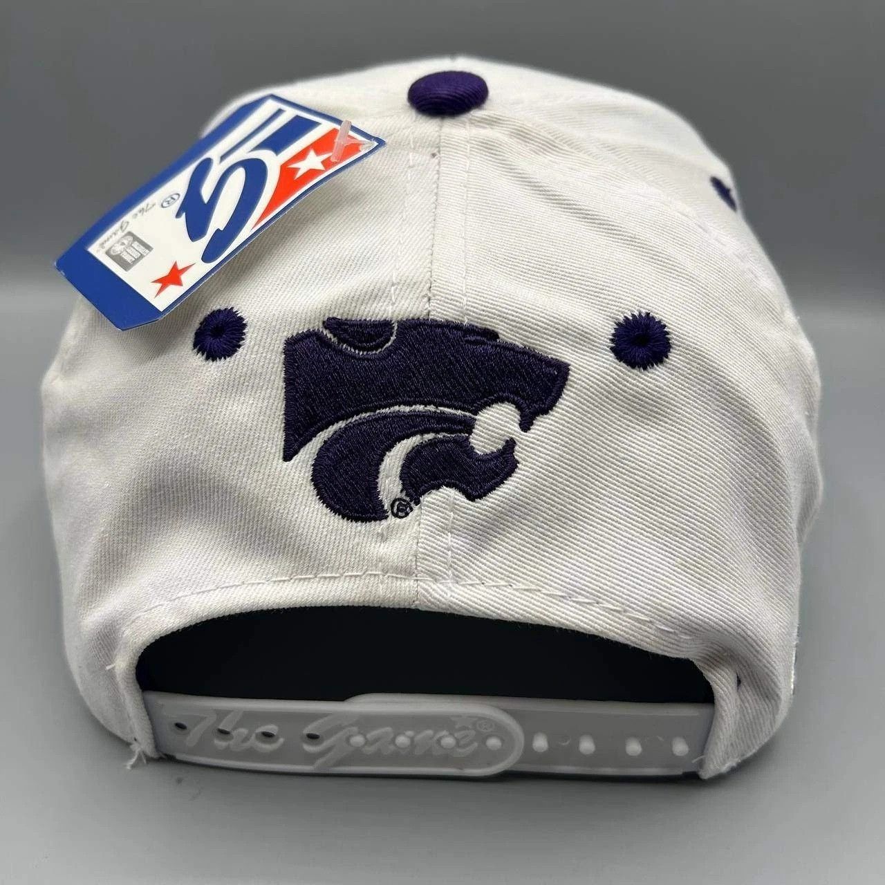 The Game Vintage Kansas State Wildcats Hat Men White NCAA Snap Back Size ONE SIZE - 3 Thumbnail