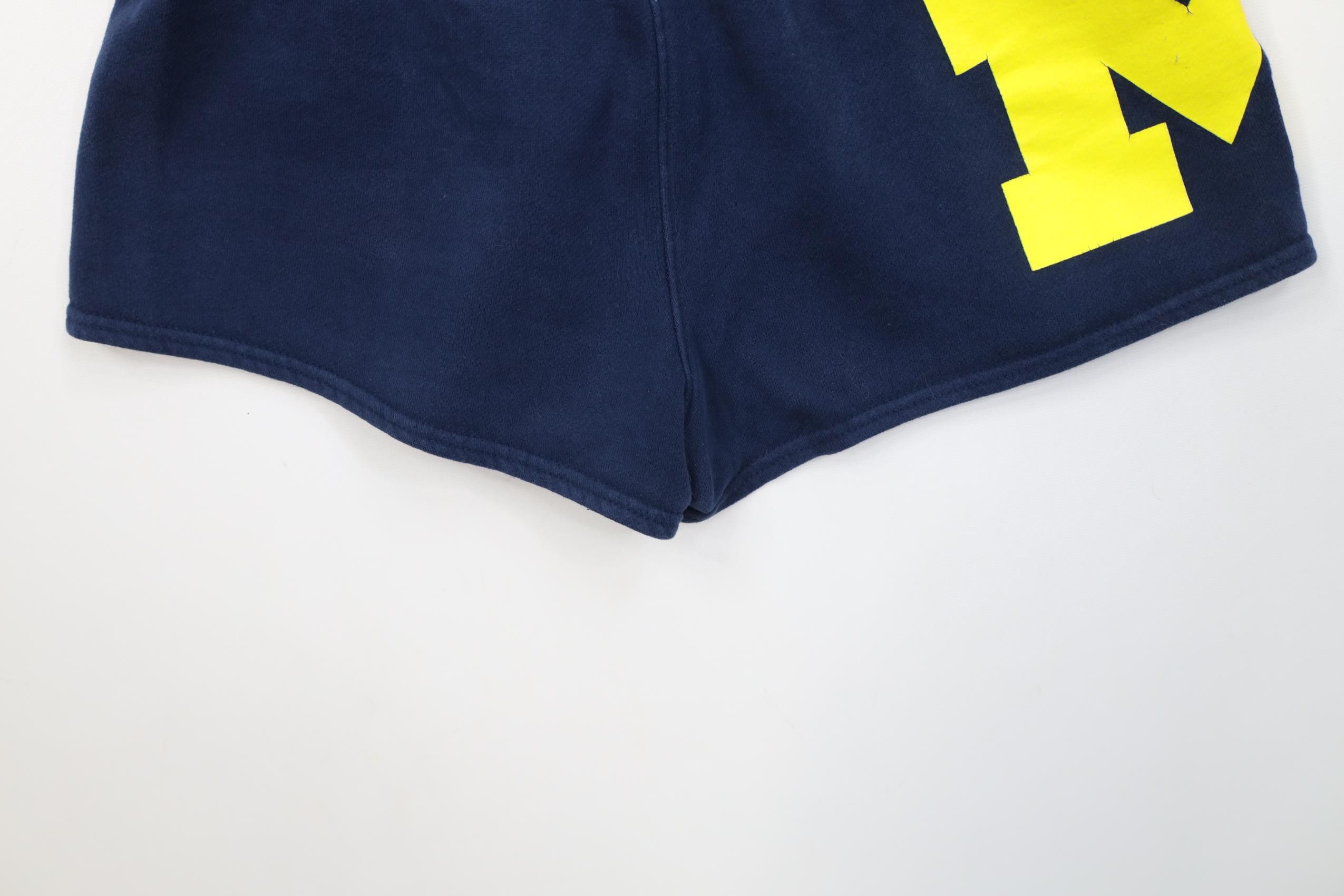 Adidas Y2K Adidas Block M University of Michigan Sweatpants Shorts Size 28" / US 6 / IT 42 - 10 Thumbnail