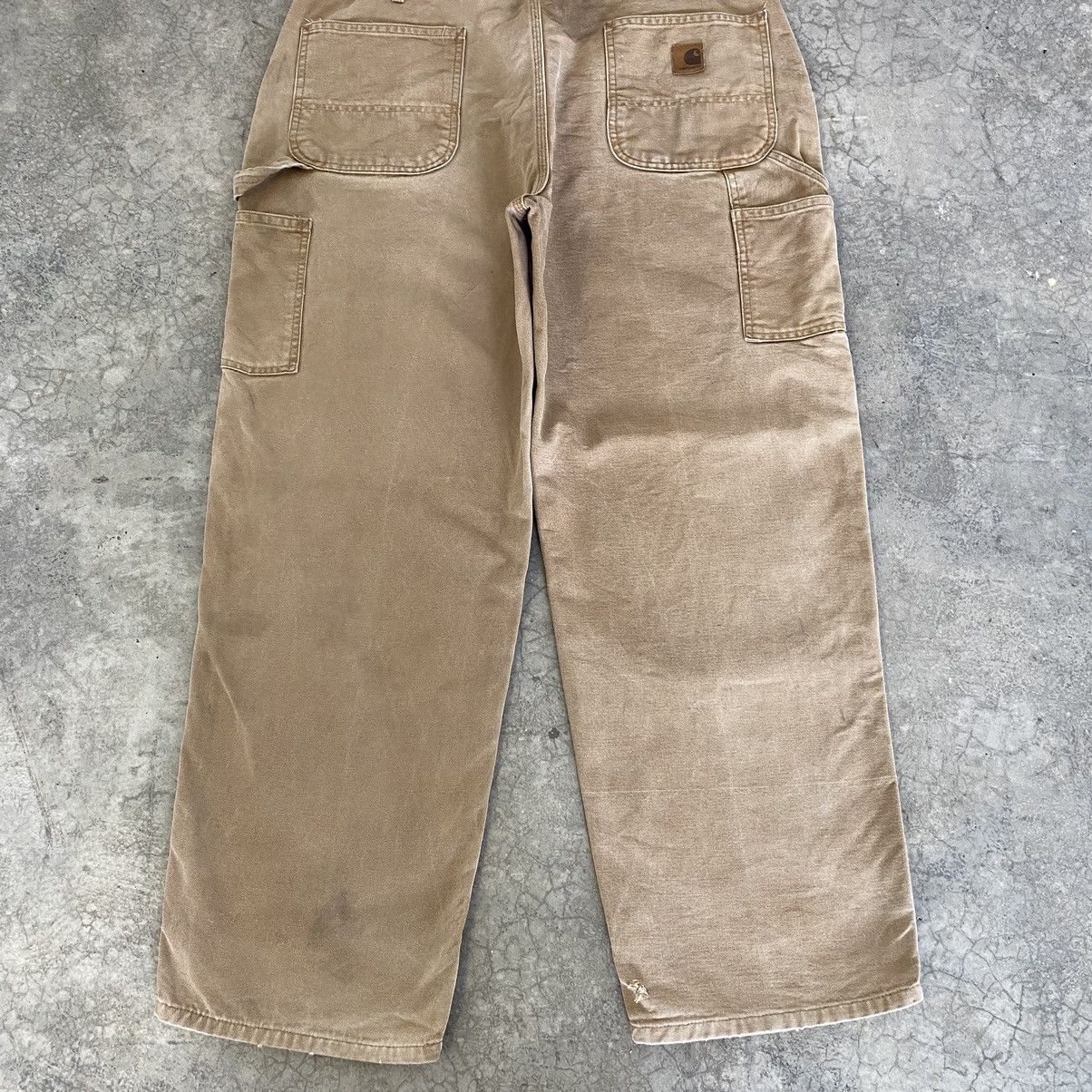 Carhartt Vintage Carhartt Faded Tan Dirty Carpenter Workwear Pants Size US 36 / EU 52 - 18 Thumbnail