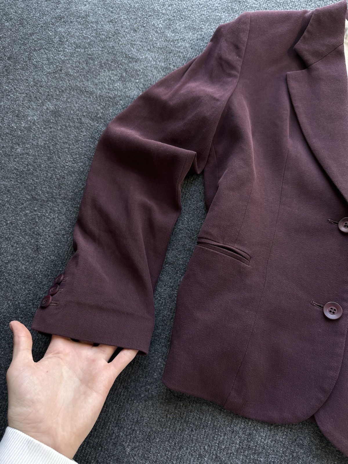 Jigsaw RARE 🚨 JIGSAW WOMEN DARK RED BLAZER JACKET LUXURY Size M / US 6-8 / IT 42-44 - 3 Thumbnail