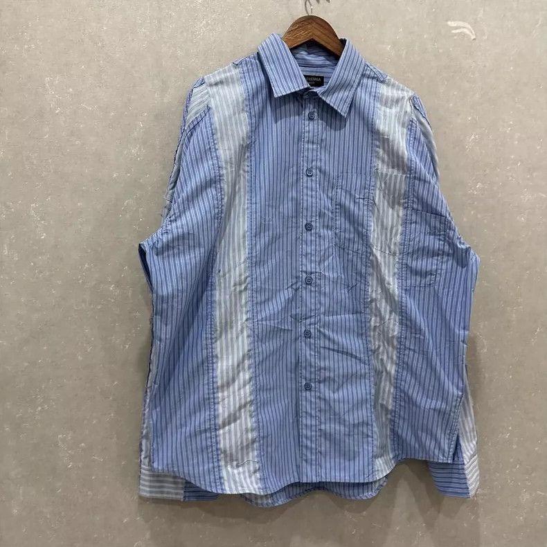 Balenciaga Balenciaga Striped color-block, single-breasted, long-slee Size US M / EU 48-50 / 2 - 3 Thumbnail