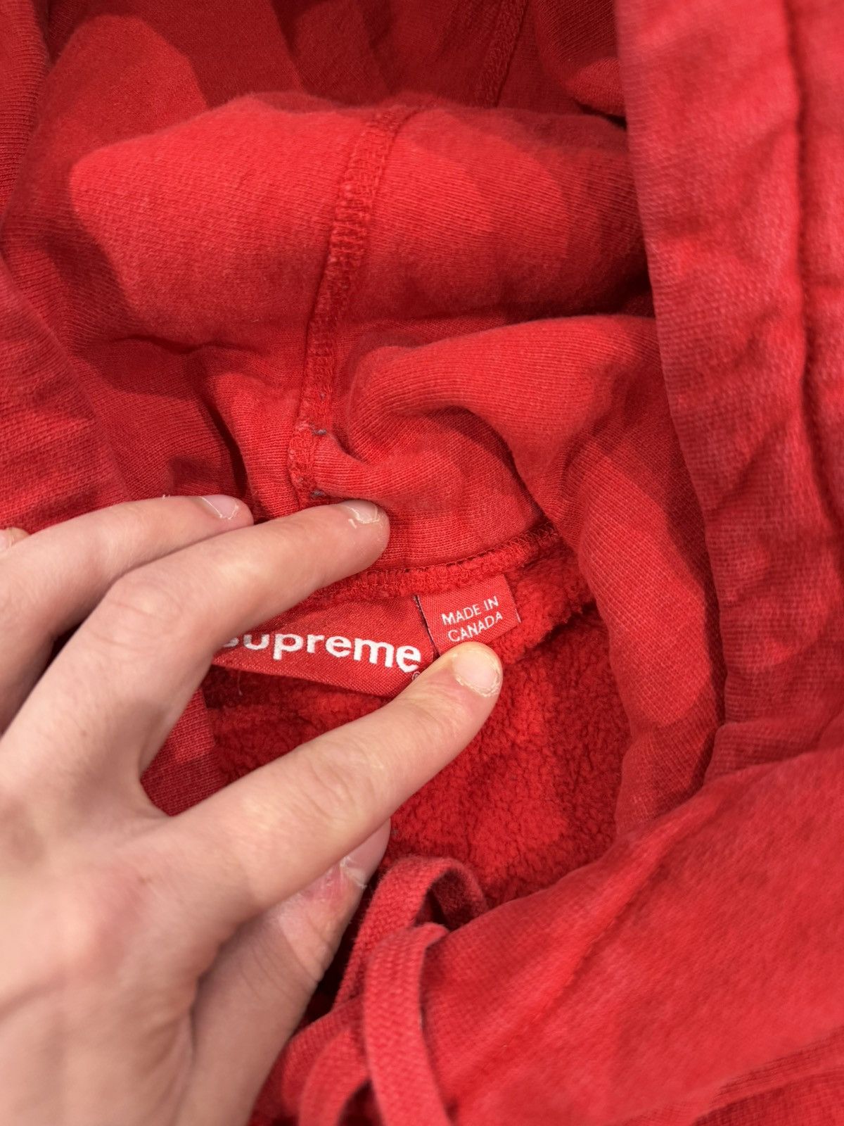 Supreme Supreme Embroidered Outline Hooded Sweatshirt Red Size US M / EU 48-50 / 2 - 10 Thumbnail