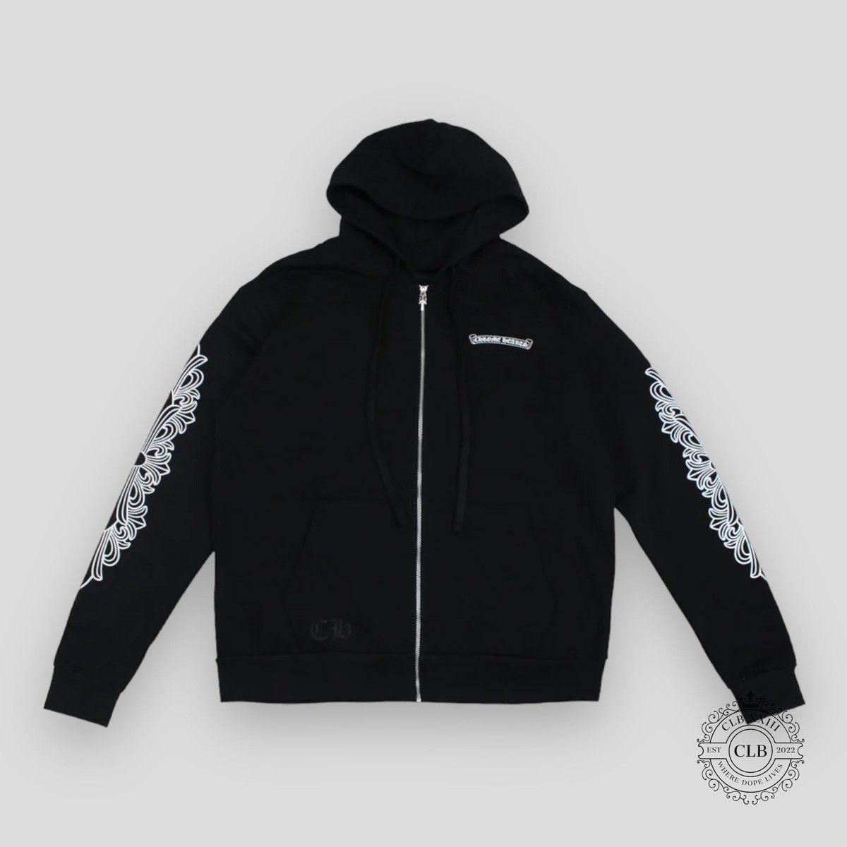 Chrome Hearts Black Las Vegas Chrome Hearts Zip up hoodie