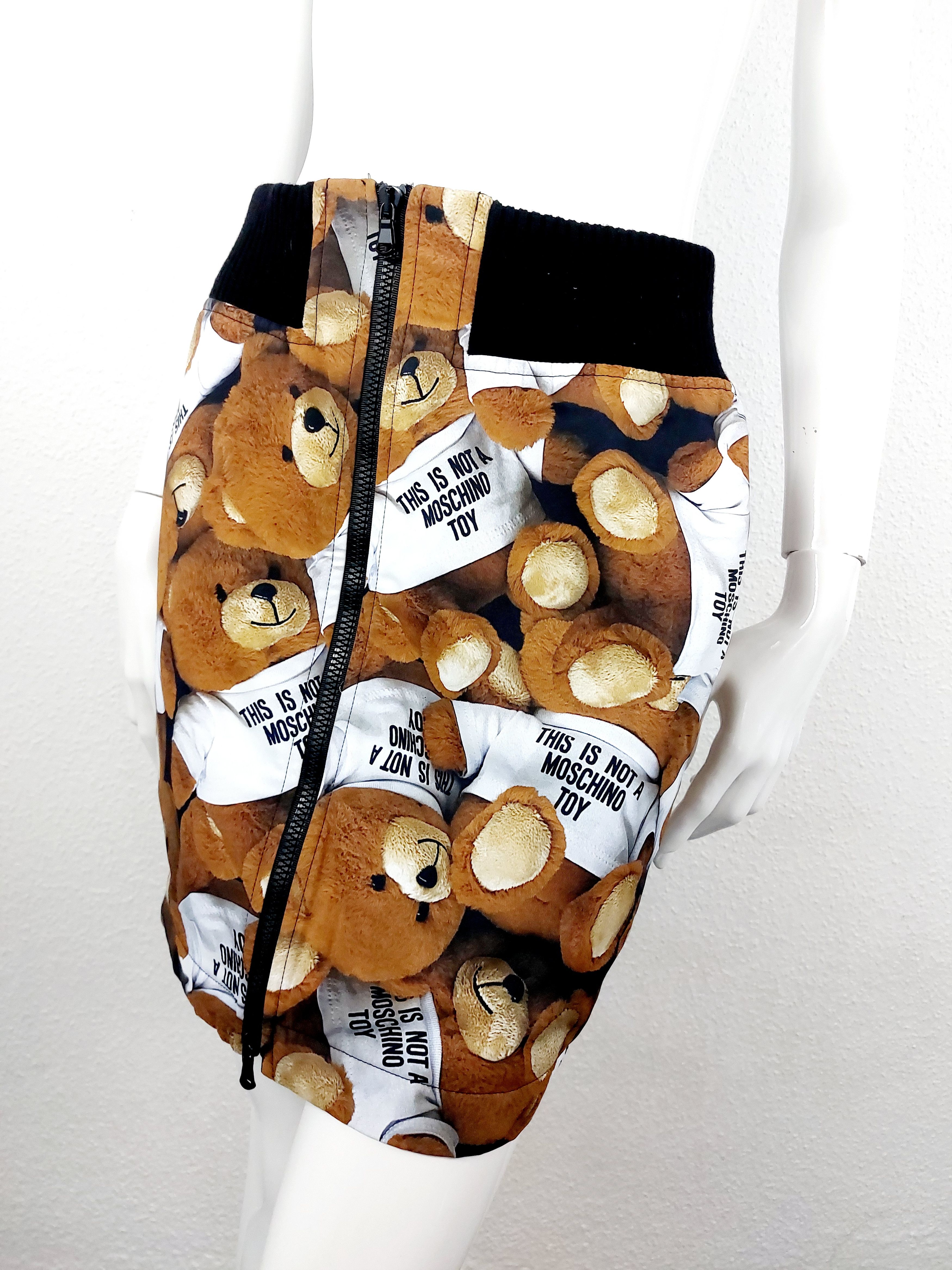 Moschino Moschino Couture „This is not a Moschino Toy” Bear Skirt Size 28" / US 6 / IT 42 - 6 Thumbnail