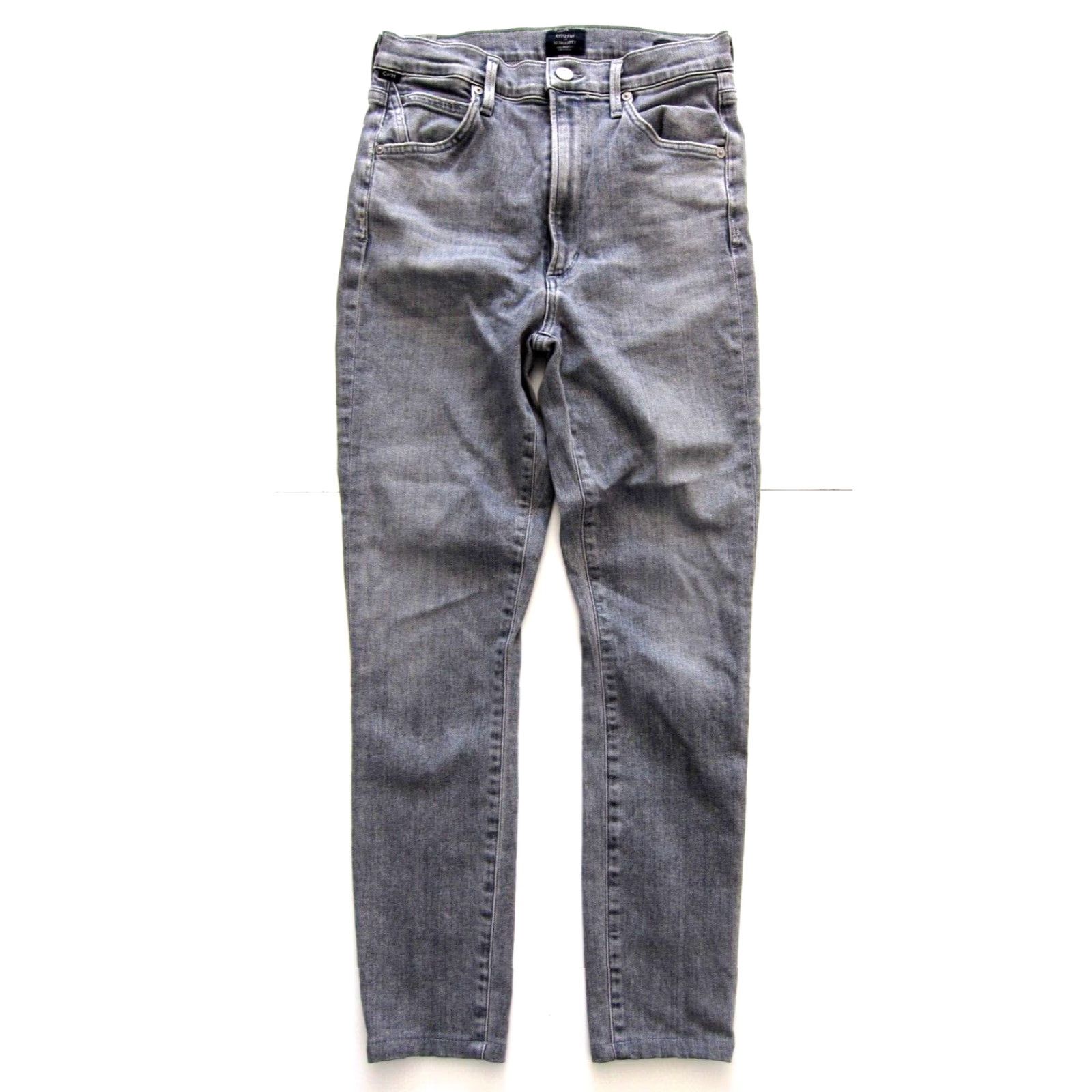 Citizens Of Humanity Citizens Of Humanity Cotton Stretch Chrissy Uber High Rise Skinny Grey Jean 27 Size 27" / US 4 / IT 40 - 2 Thumbnail