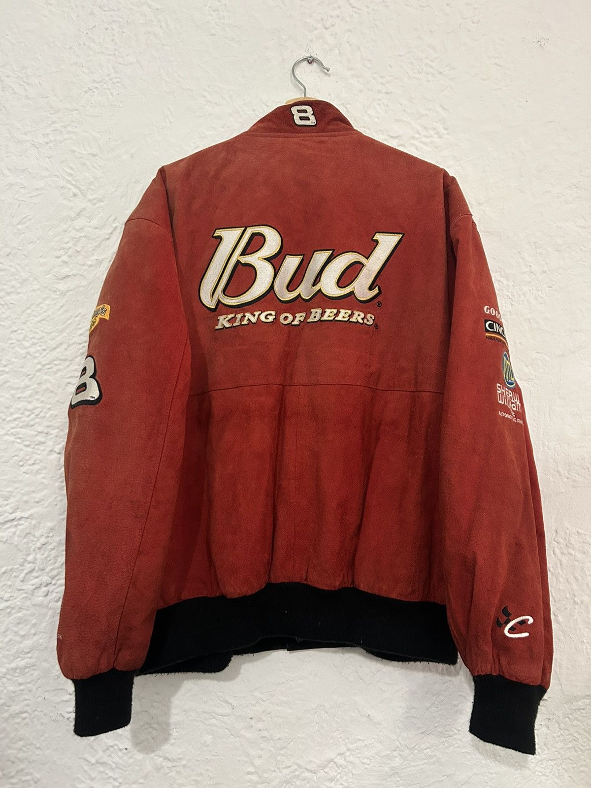 Budweiser Dale Earnhardt Budweiser Vintage 90s Racing Jacket Size US XL / EU 56 / 4 - 2 Thumbnail
