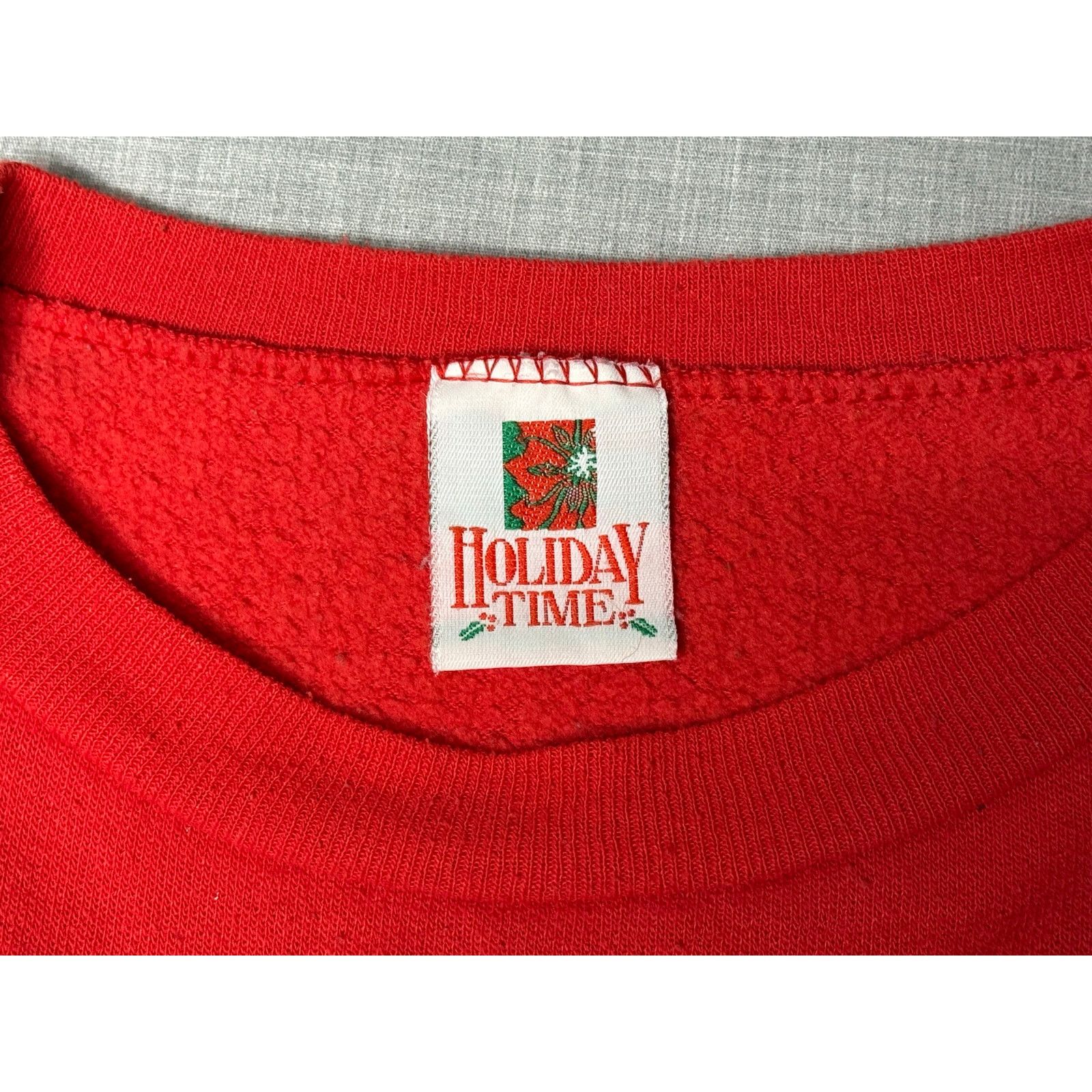 Vintage Vintage Holiday Time Puff Print Christmas Goodies Crewneck L Size US L / EU 52-54 / 3 - 3 Thumbnail