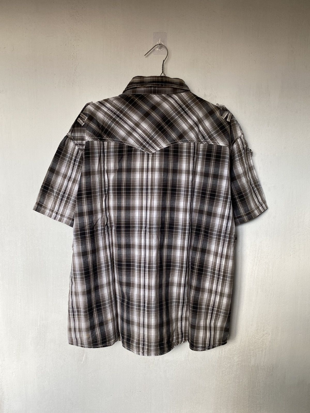 If Six Was Nine × Japanese Brand × Le Grande Bleu (L.G.B.) Euphuistic Western Lace Boxy Button Shirt Size US M / EU 48-50 / 2 - 5 Thumbnail