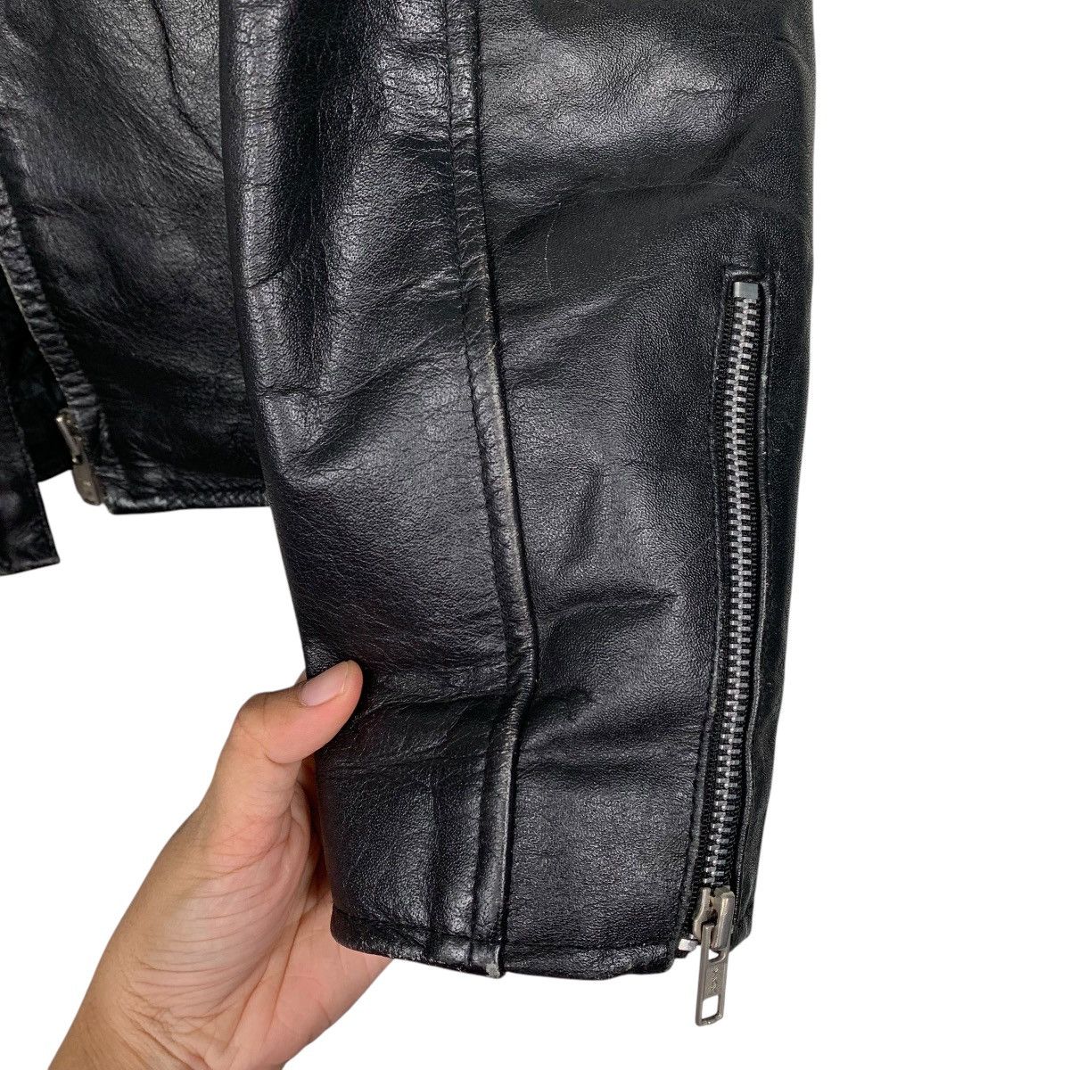 Japanese Brand Horn Works Motorcycle Riding Leather Jacket Size US M / EU 48-50 / 2 - 13 Thumbnail