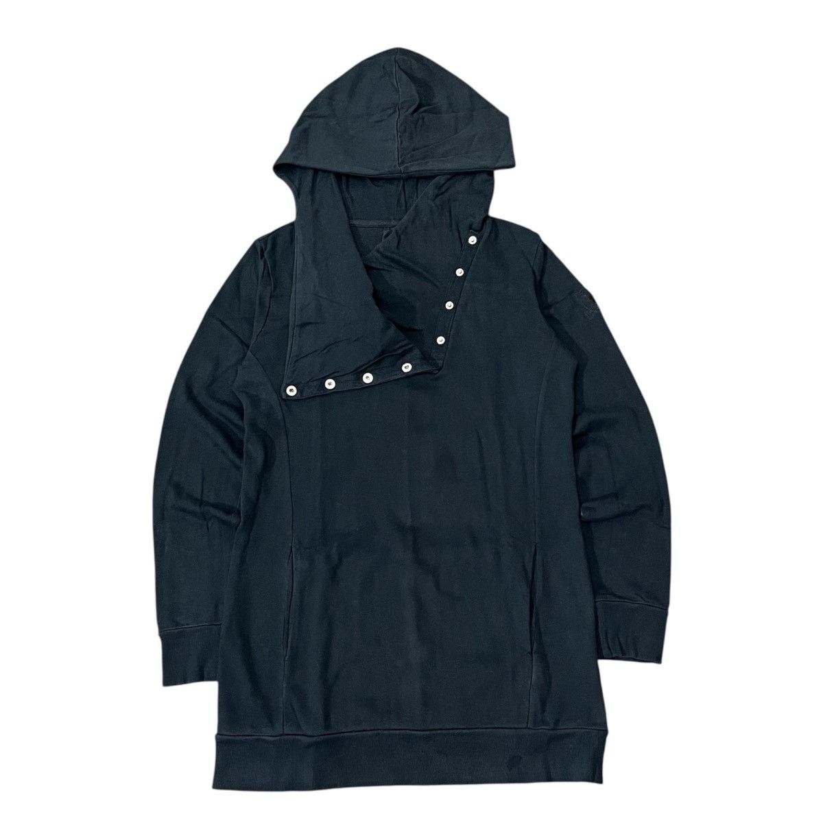 Japanese Brand 2000s DOHC - Asymmetrical Button Hoodie Size US M / EU 48-50 / 2 - 1 Thumbnail