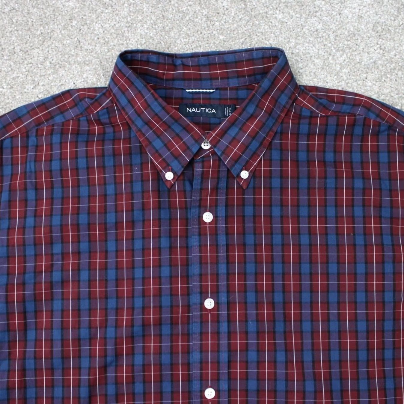 Nautica Nautica Shirt Men 2XL XXL Blue/Red Checkered 100% Cotton Long Sleeve Button Down Shirt Mens 2XL XXL Blue Red Checkered Cotton Button-Up Size US XXL / EU 58 / 5 - 4 Thumbnail