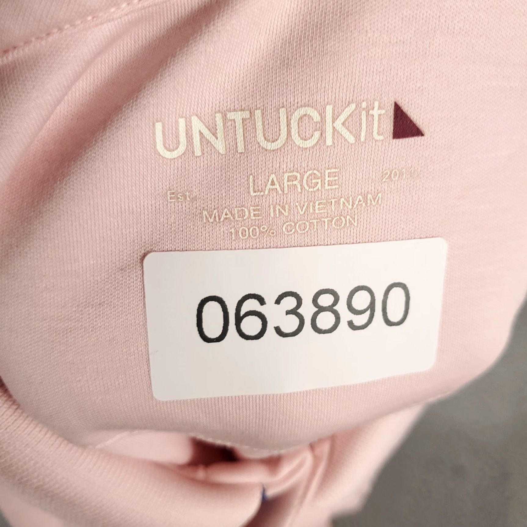 UNTUCKit UNTUCKit Polo Shirt Mens Large Pink Golf Casual Short Sleeve Shirt Size US L / EU 52-54 / 3 - 6 Thumbnail