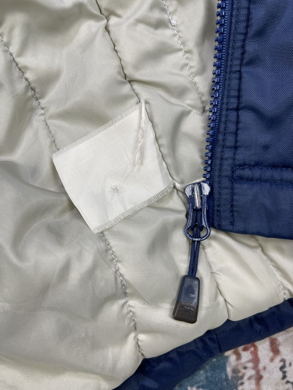 Nike Vtg 90s Nike Navy Big Logo Spell Out Parka Jacket Size US L / EU 52-54 / 3 - 14 Thumbnail
