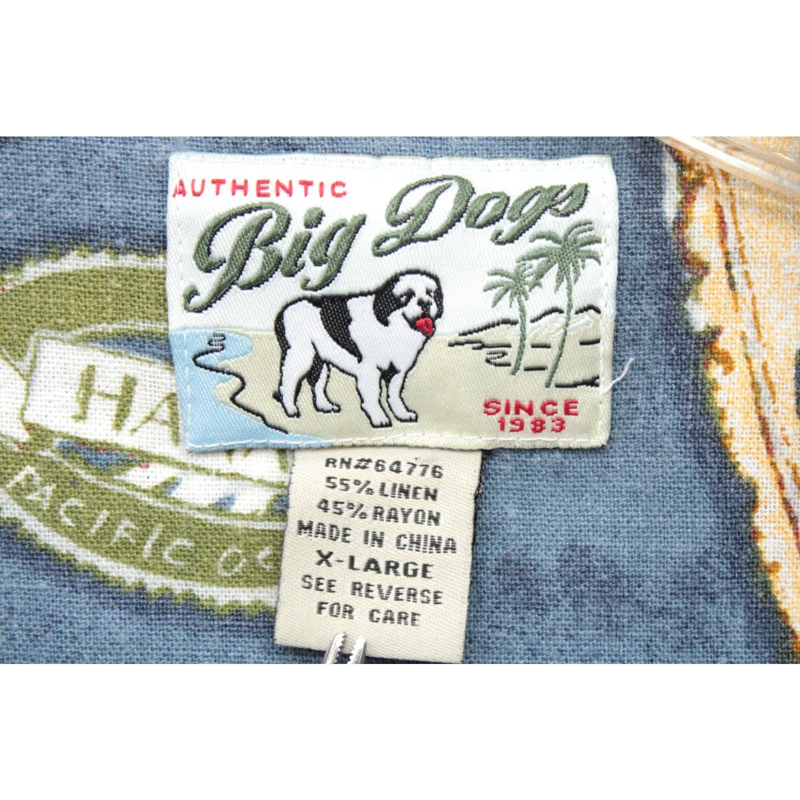 Big Dogs VINTAGE Big Dogs Shirt Men's XL Blue Short Sleeve Button-Up Hawaiian Cruise Vacation Clothing Size US XL / EU 56 / 4 - 6 Thumbnail