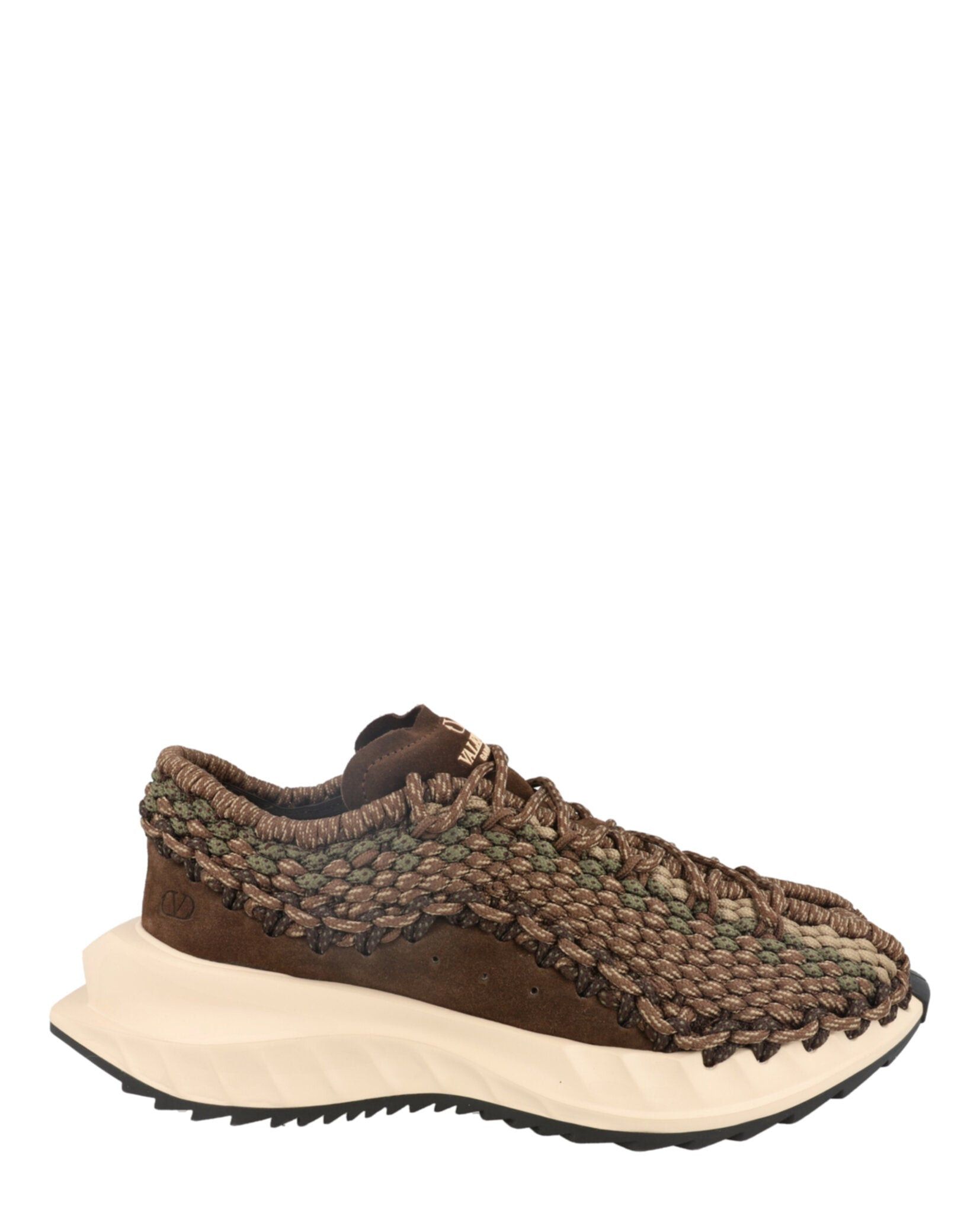 Valentino VLogo Suede Crochet Low-Top Sneakers Size US 10 / EU 43 - 1 Thumbnail