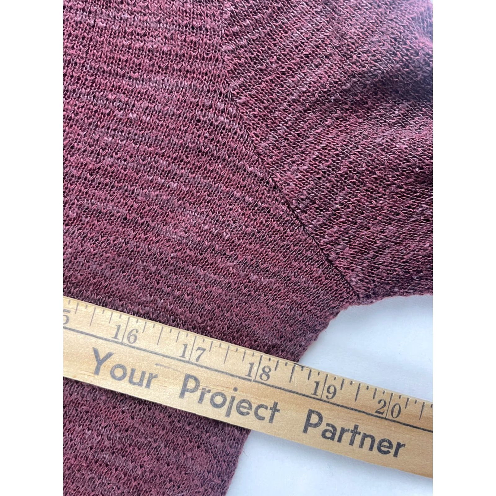 Vintage Maurices Sweater Shirt Womens Medium Burgundy Pullover Knitted Scoop Neck Key Hole Modern Vintage No Size M / US 6-8 / IT 42-44 - 5 Thumbnail