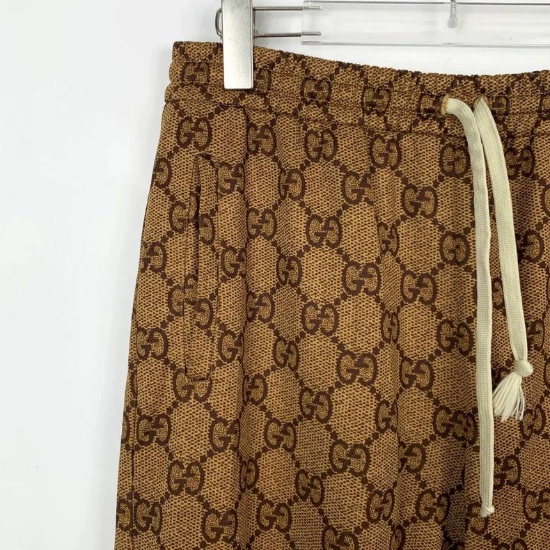 Gucci Gucci Size M Brown logo double G full print drawstring cas Size US 30 / EU 46 - 3 Thumbnail