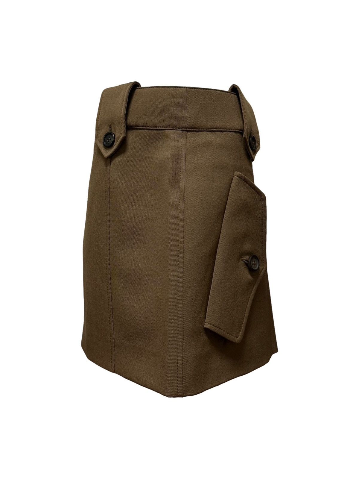 Miu Miu MIU MIU Spring Summer 2024 Mud Gabardine Mini Skirt Size 27" / US 4 / IT 40 - 3 Thumbnail