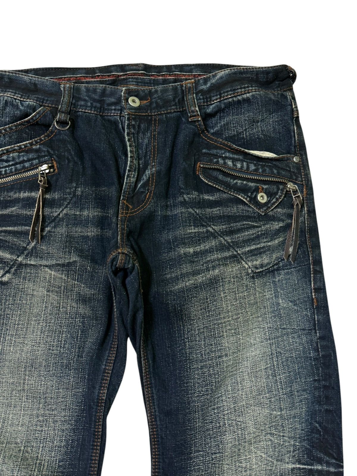 Hysteric Glamour NCFM Nicole Club for Men Distressed Washed Flare Y2K Style Size US 34 / EU 50 - 5 Thumbnail