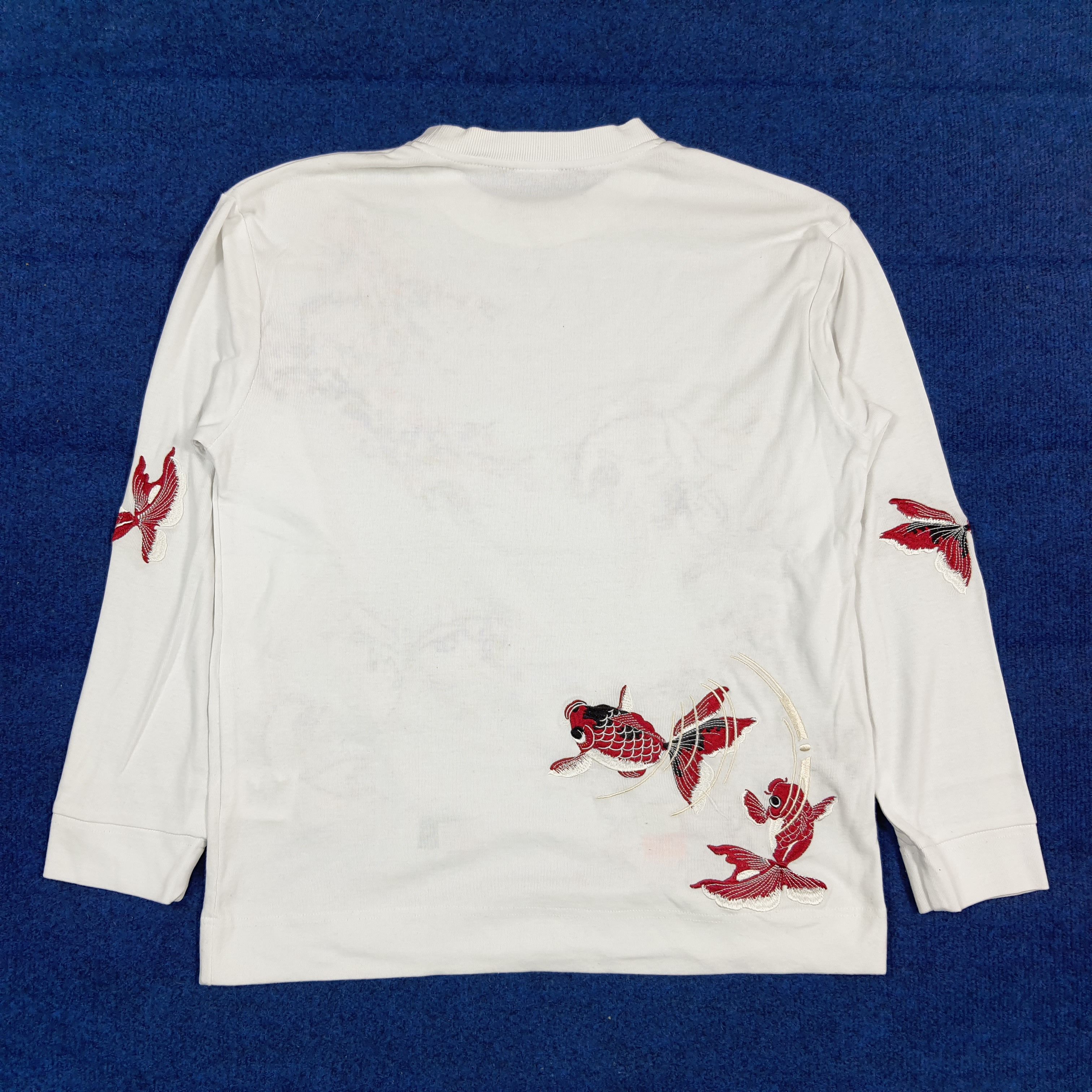 Japanese Brand Vintage Karu-Toh Japanese Goldfish Embroidered Shirt C292N6 Size US M / EU 48-50 / 2 - 4 Thumbnail