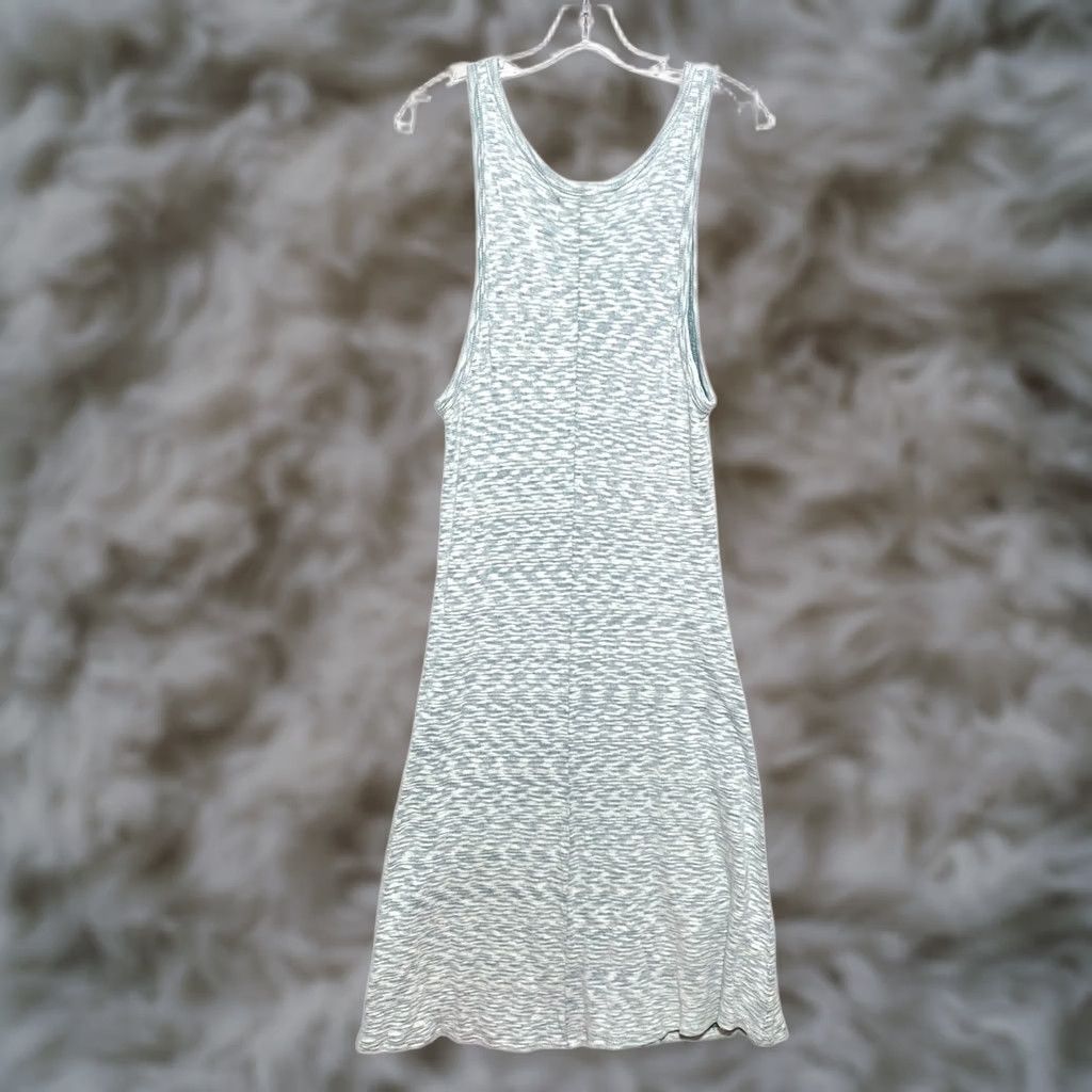 Anthropologie Anthropologie Tank Dress M Space Dyed Slub Knit Coastal Summer Boho Shirt Dress Womens Turquoise Blue Stretch Pullover Midi Casual Travel Size M / US 6-8 / IT 42-44 - 1 Thumbnail
