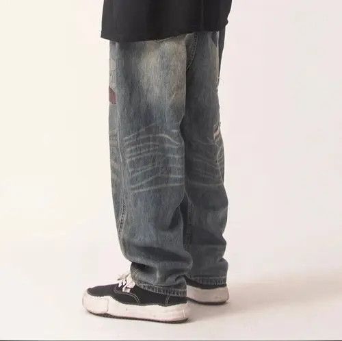 Jean Patchwork Baggy Jeans Size US 34 / EU 50 - 3 Thumbnail