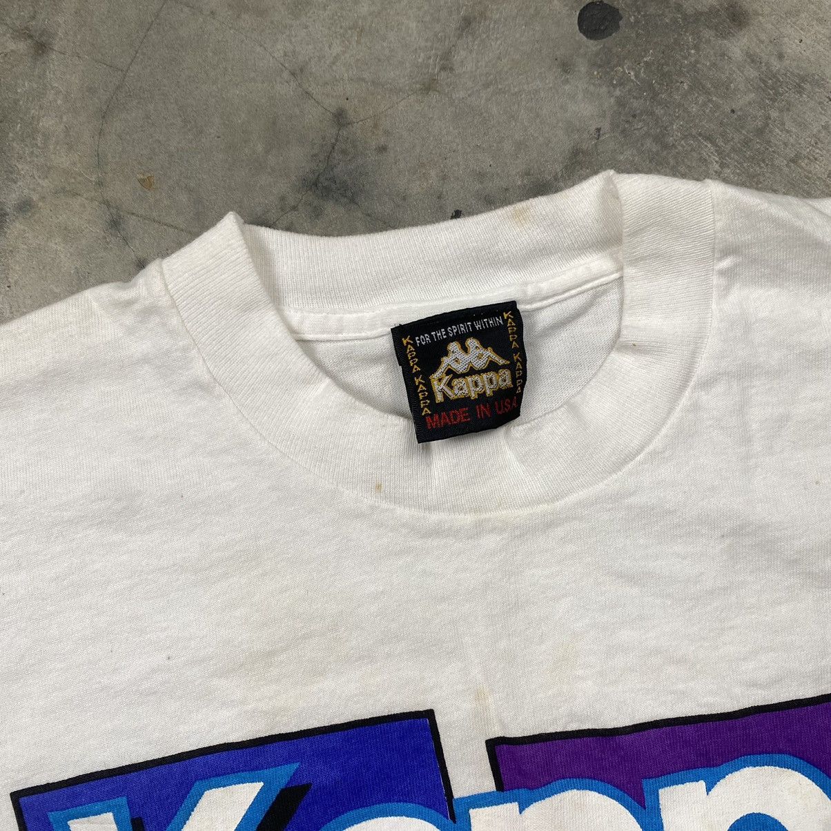 Kappa × Vintage True Vintage 90s Kappa Made In Usa Tee Size US L / EU 52-54 / 3 - 8 Thumbnail