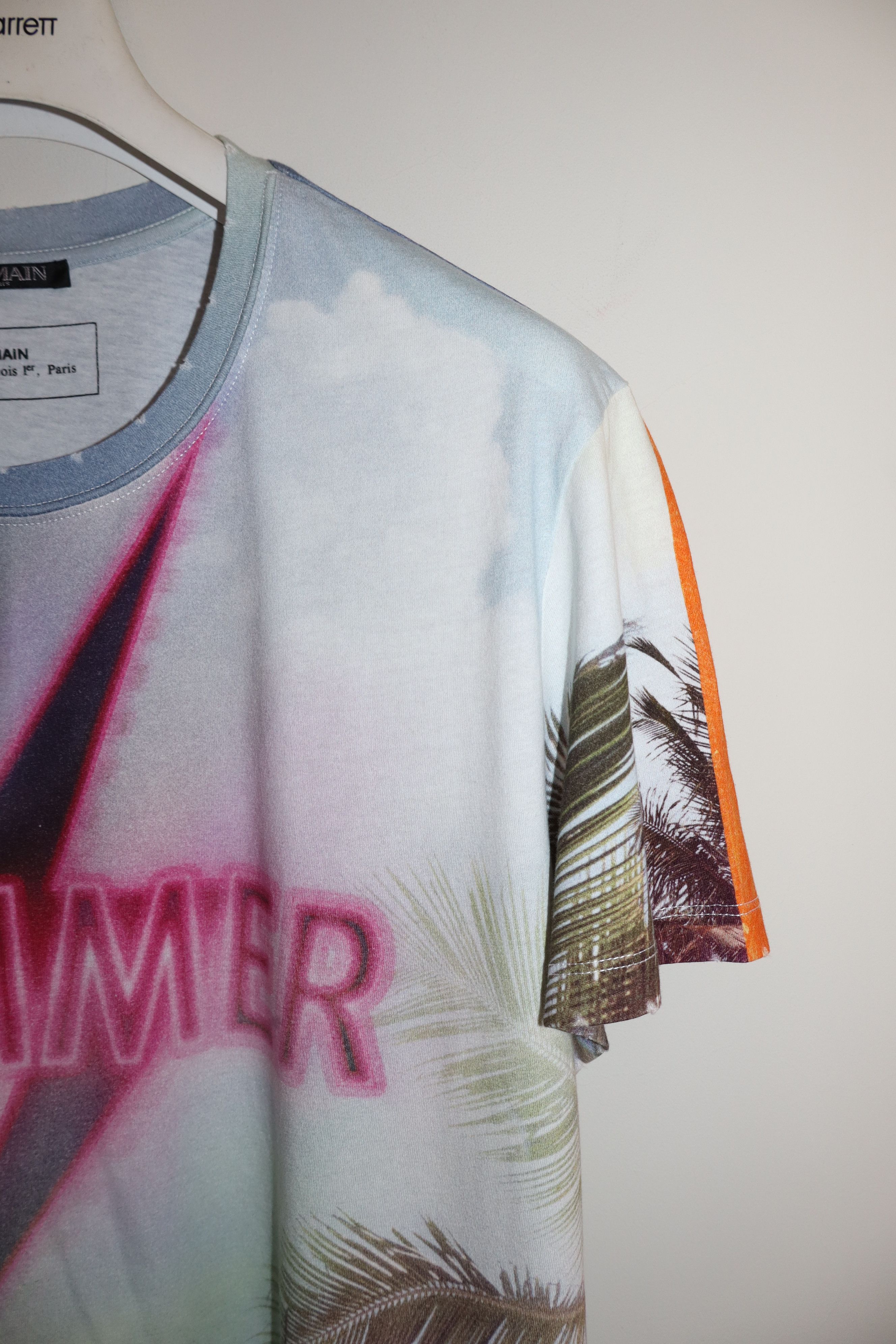 Balmain "summer" print tshirt Size US M / EU 48-50 / 2 - 2 Thumbnail