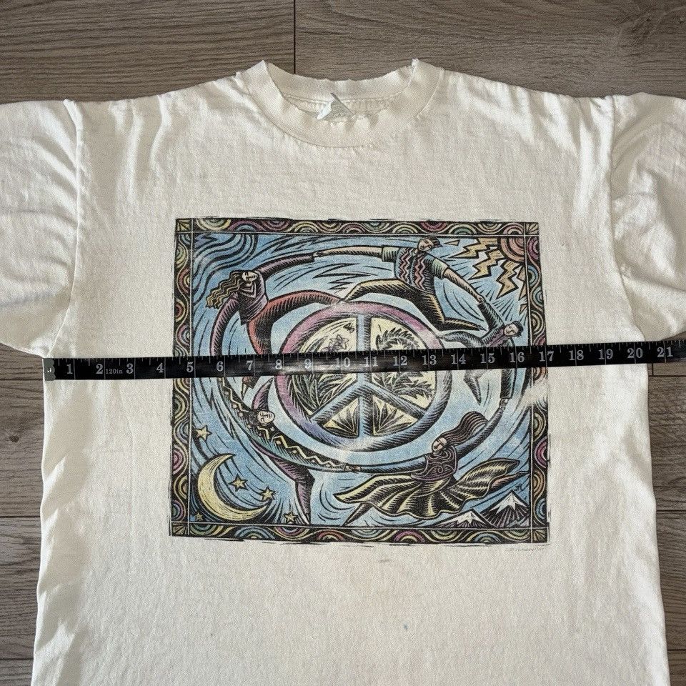 Other world peace sign art tee shirt human-i-tees Size US M / EU 48-50 / 2 - 6 Thumbnail