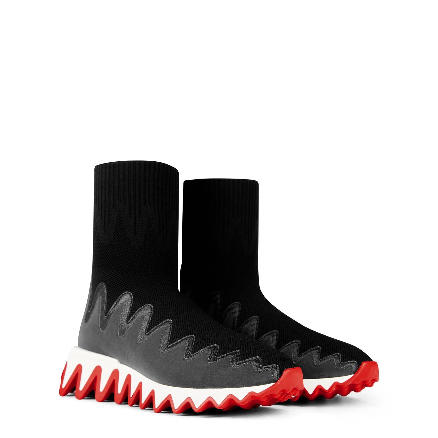 Christian Louboutin Sharky Sock Sneakers Size US 7 / IT 37 - 4 Thumbnail