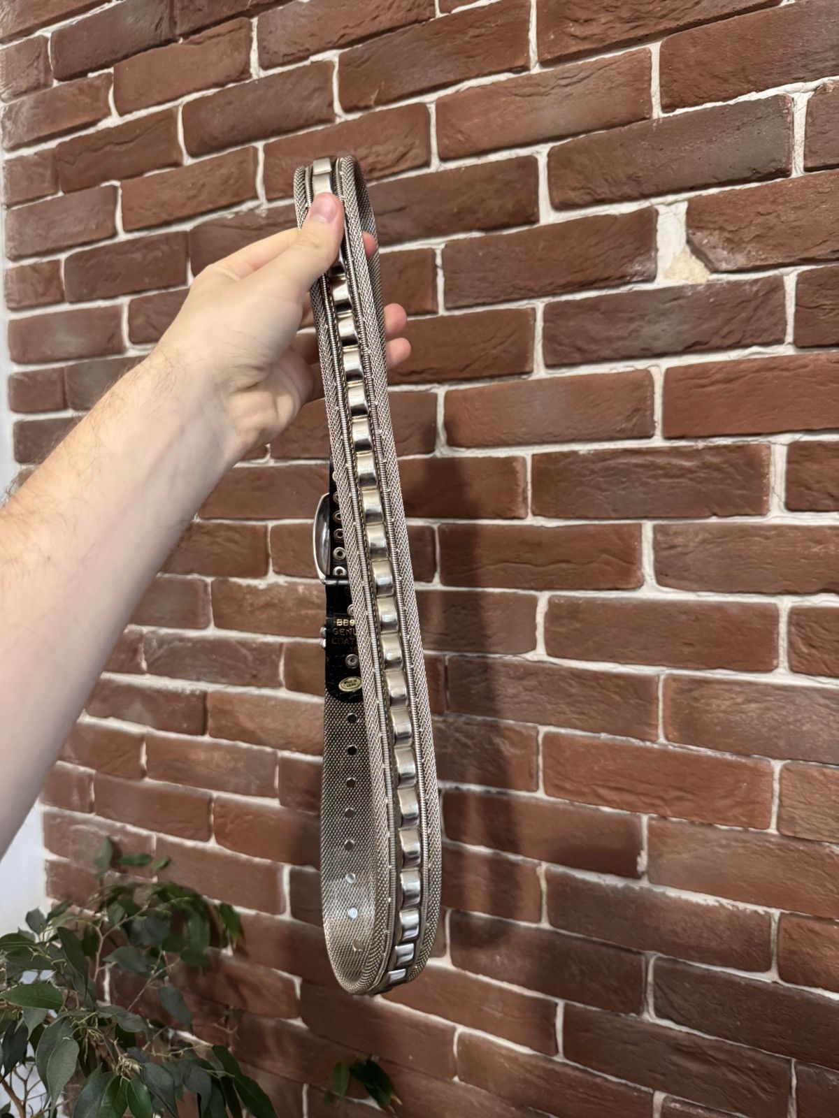 Japanese Brand Vintage Metal Belt Avant Garde Punk Rock Metal Hype Rare Y2k Size 32 - 3 Thumbnail