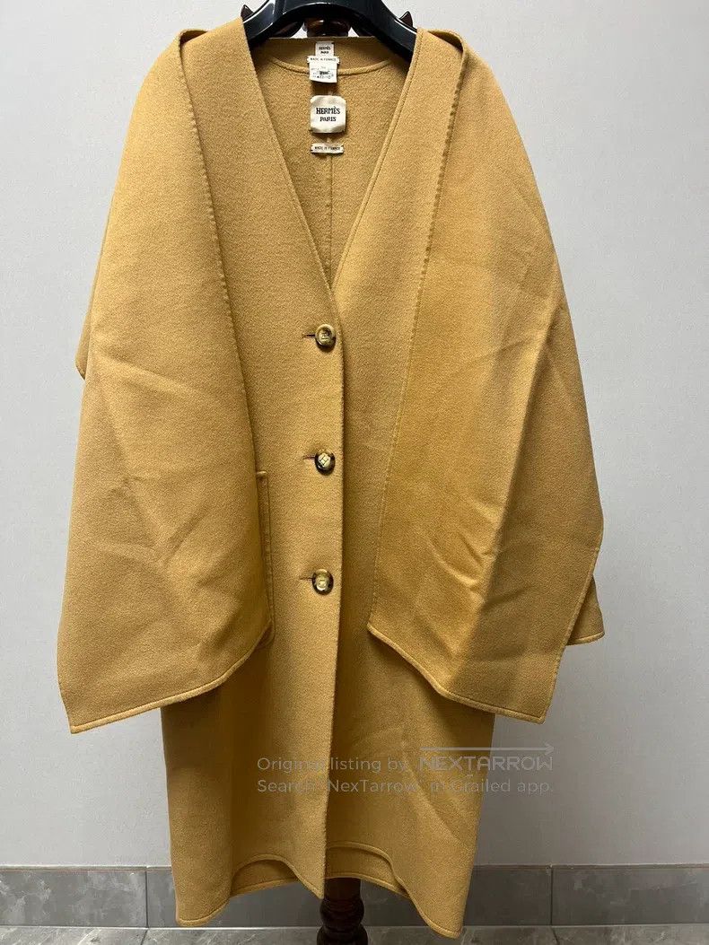 Hermes Hermes Camel Double-faced Wool Coat Size S / US 4 / IT 40 - 3 Thumbnail