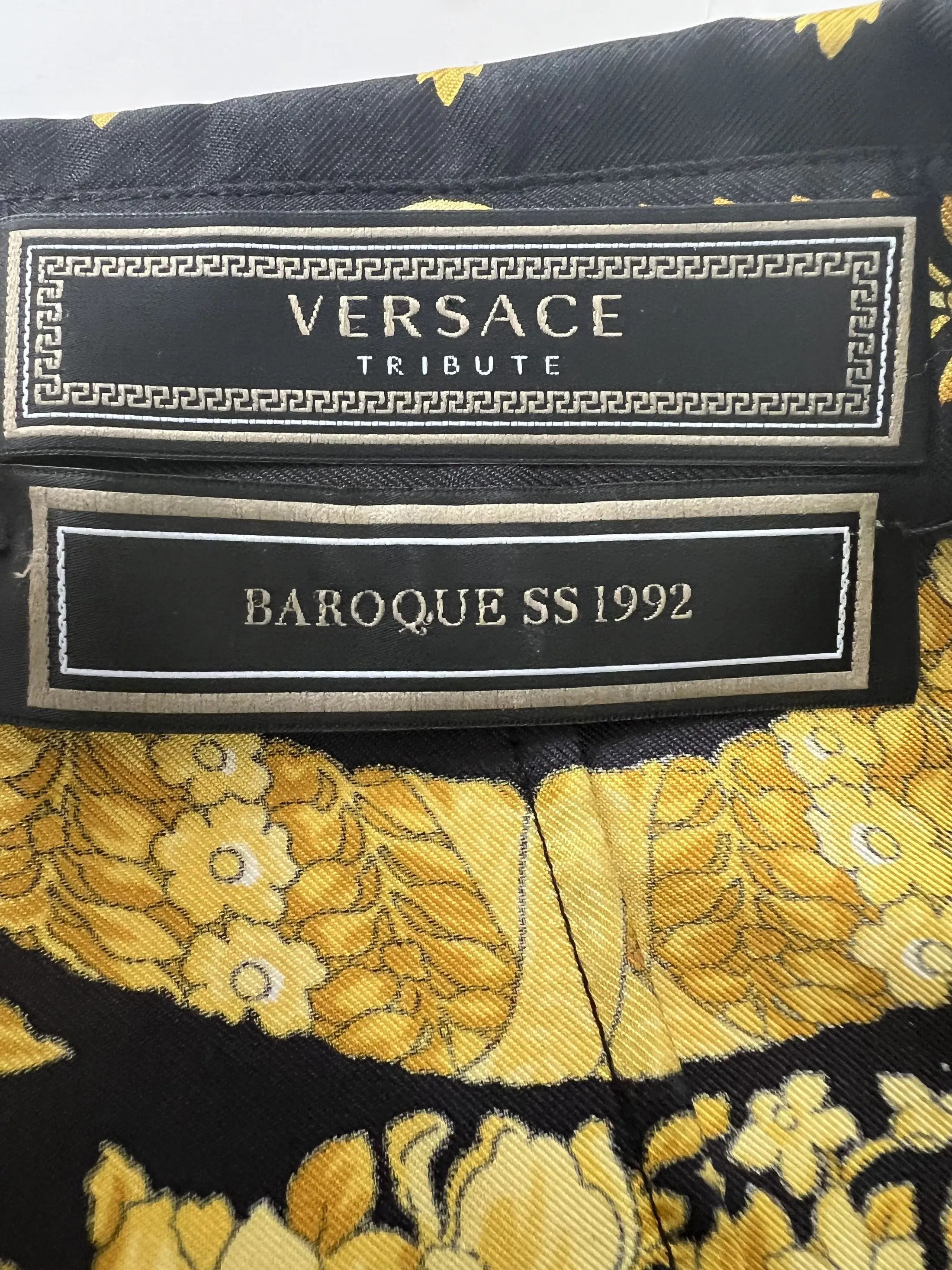 Versace Baroc Silk Shirt Size M / US 6-8 / IT 42-44 - 6 Thumbnail