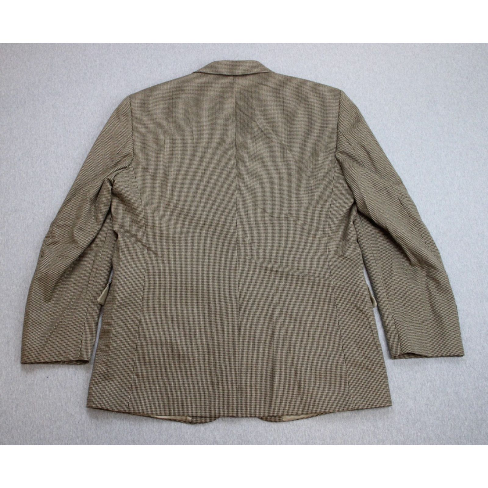 Jos. A. Bank Jos A Bank Blazer Mens 41R Brown Check Wool Signature Colle. Size 40R - 3 Thumbnail