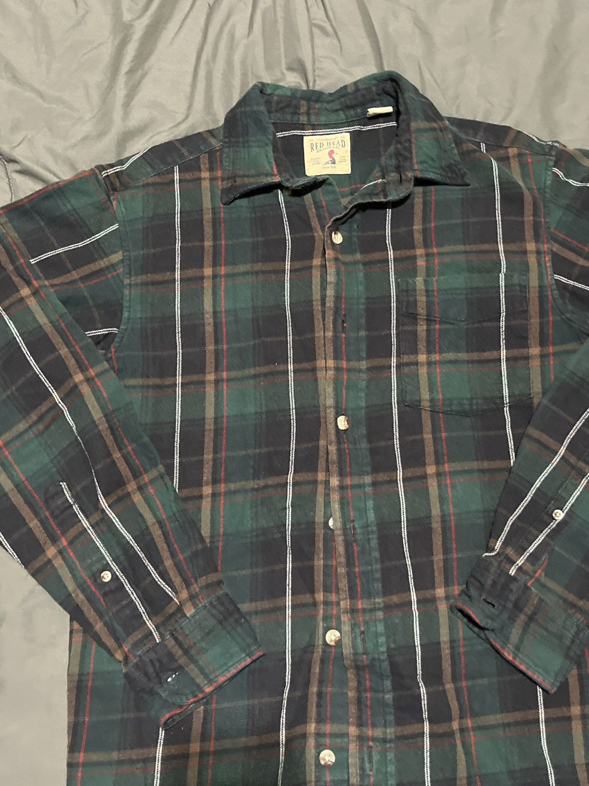 Redhead Green RedHead Brand Co Flannel Size US M / EU 48-50 / 2 - 2 Thumbnail