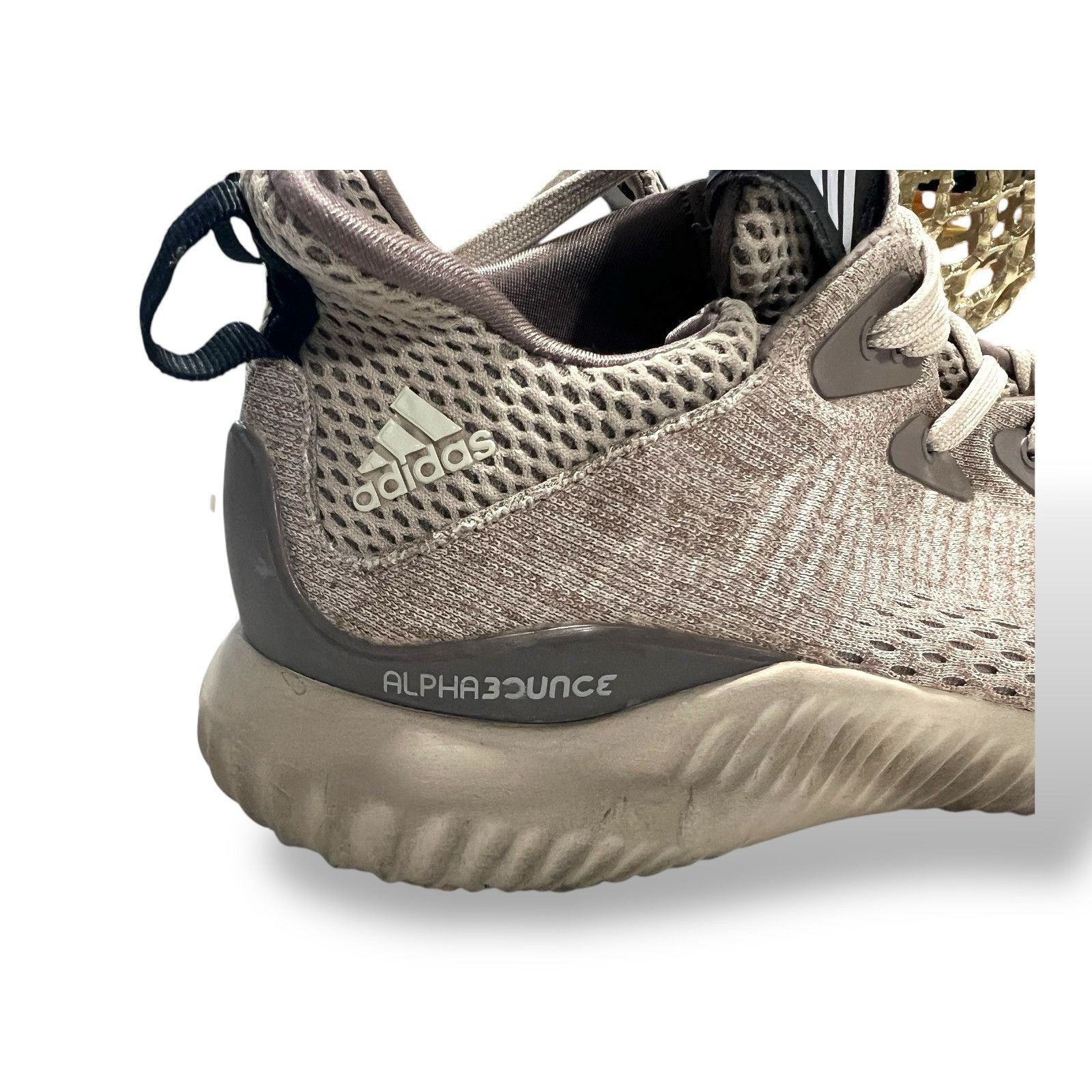 Adidas Size 6.5 - ADIDAS Alphabounce Engineered Mesh Beige Mens Spo Size US 6.5 / EU 39-40 - 1 Thumbnail