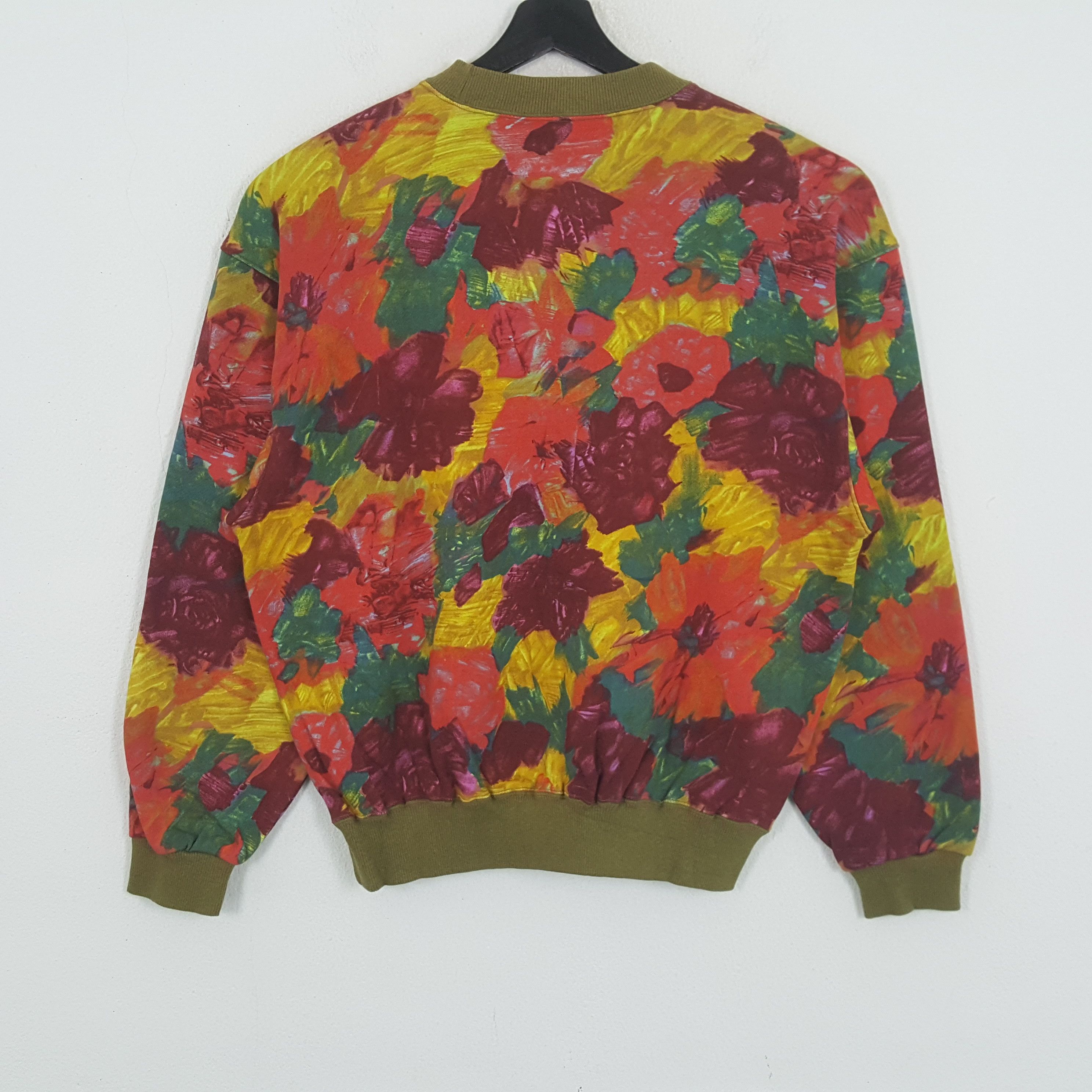 Vintage Flowers Art Fashion Style Streetwear Sweatshirt Size US M / EU 48-50 / 2 - 3 Thumbnail