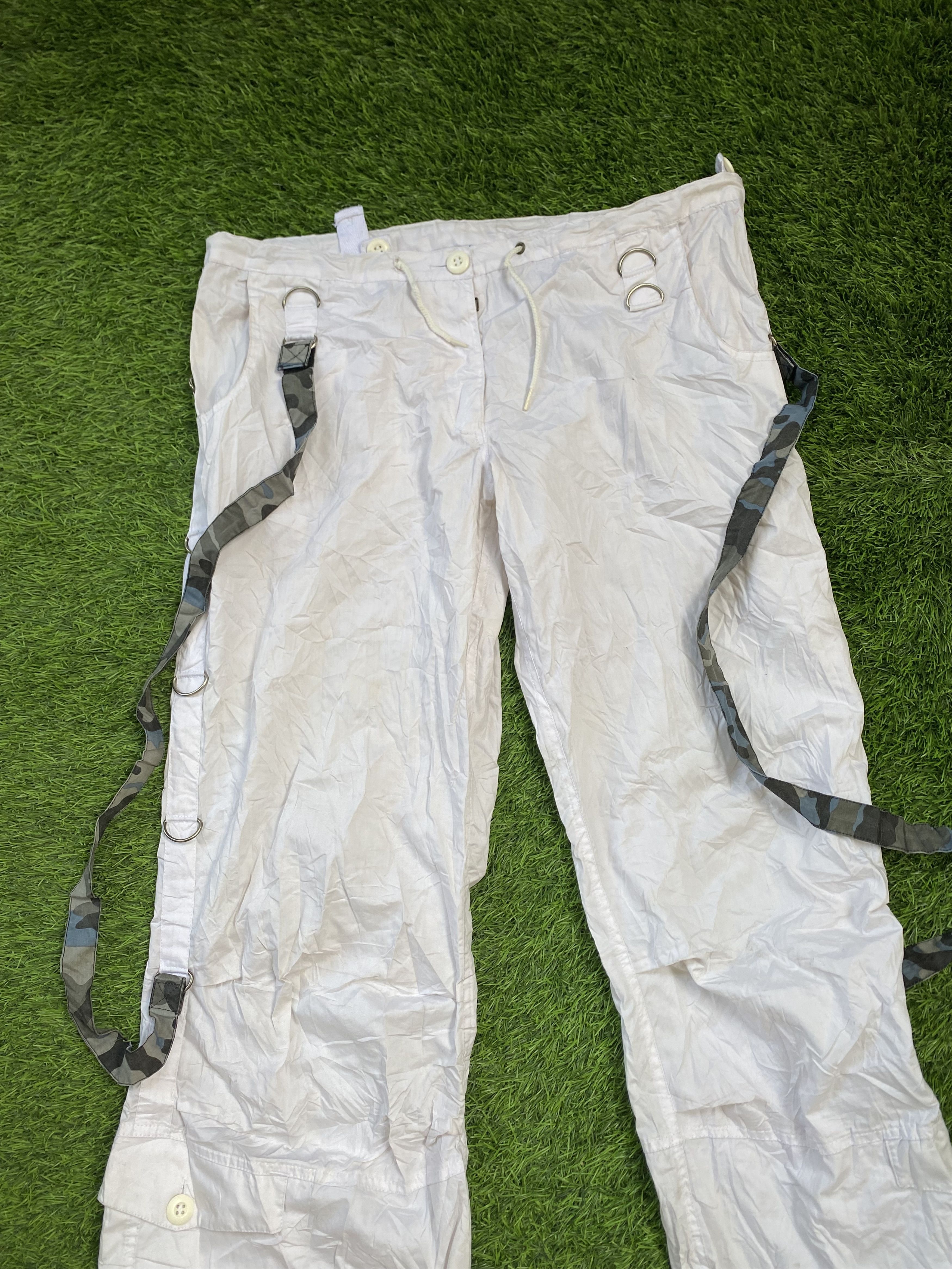 If Six Was Nine Vintage Ufo Cargo Parachute Wide loose fit Pants Size US 35 - 2 Thumbnail