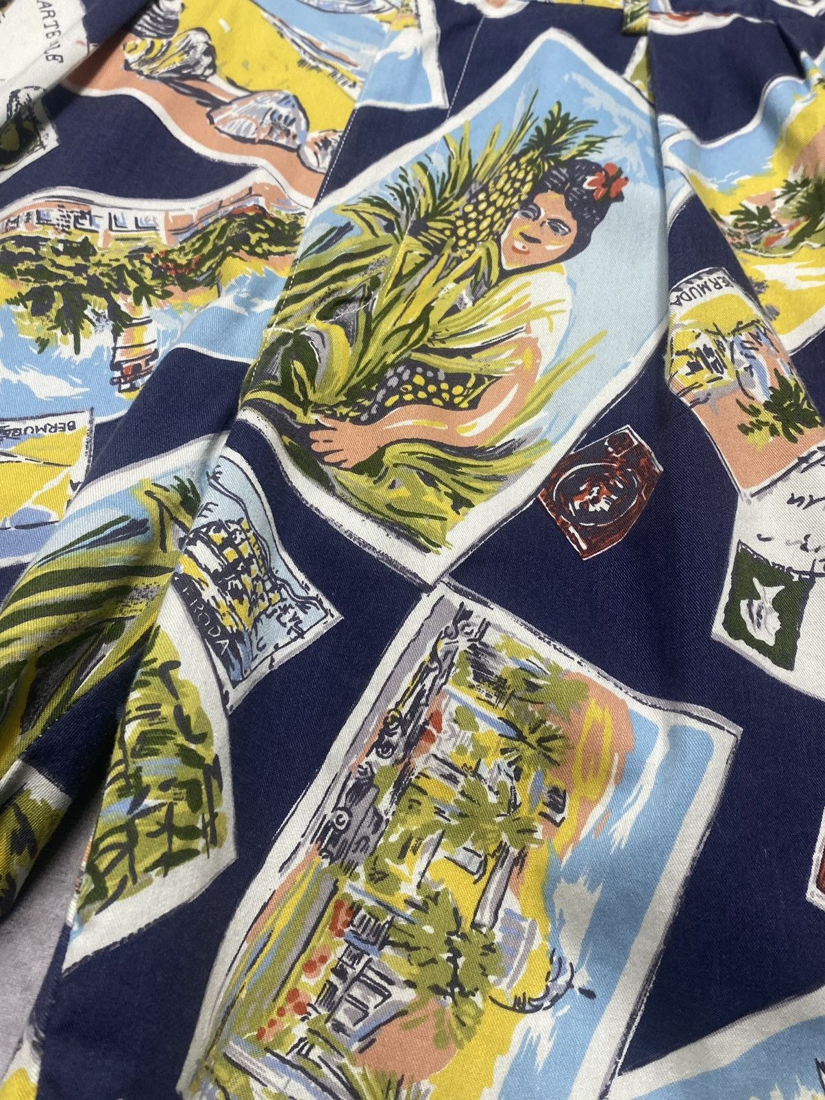 Polo Ralph Lauren 90’s Vintage Polo Ralph Lauren Carte Postale Shorts Size US 34 / EU 50 - 2 Thumbnail