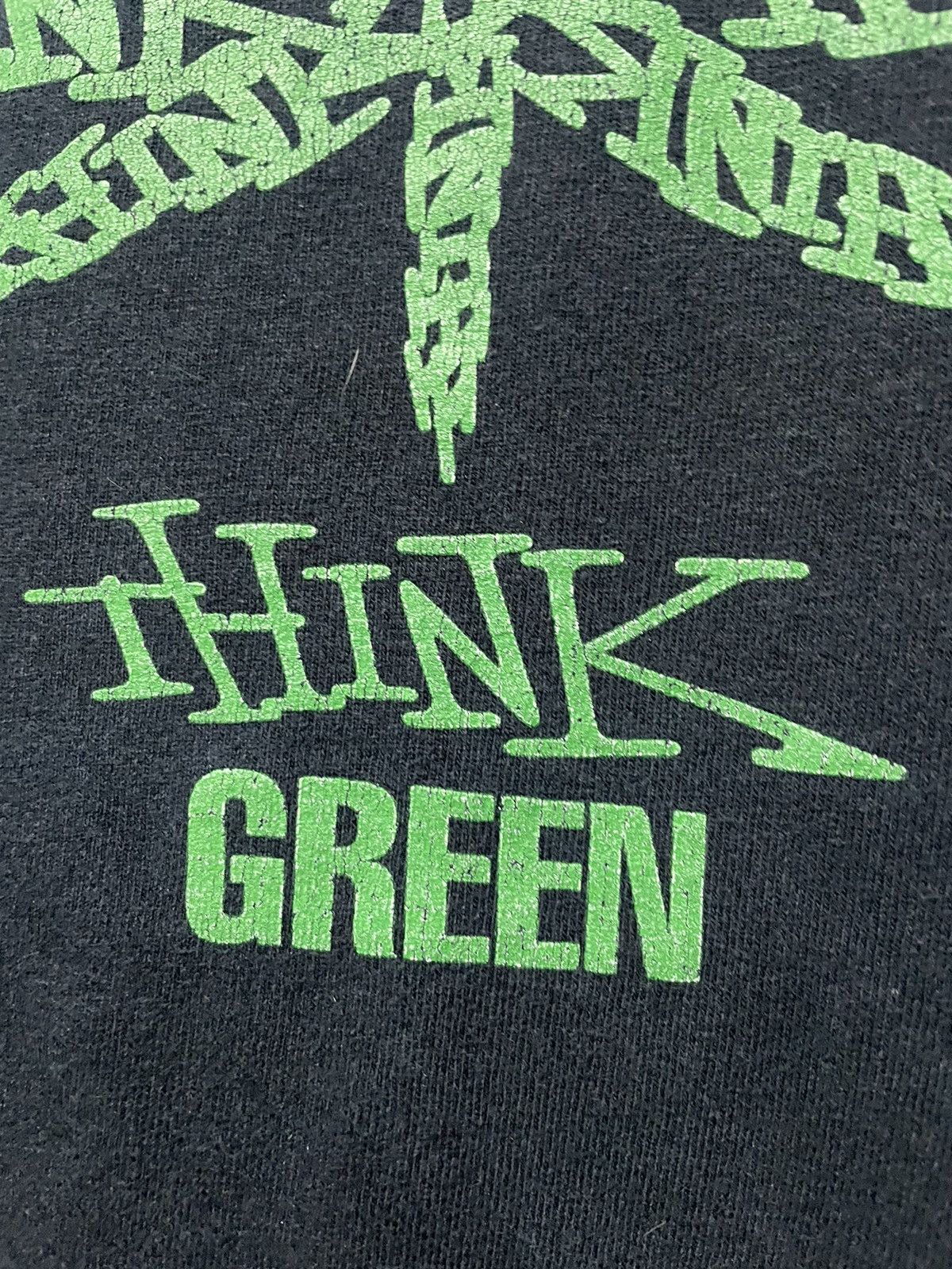 Think Skateboards × Vintage Vintage Think Green Skateboard Logo T Shirt Streetwear Y2K Size US L / EU 52-54 / 3 - 5 Thumbnail