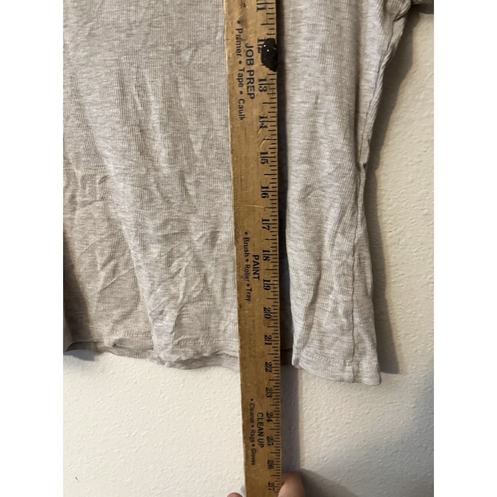 H&M H&M Top Women XL Gray Waffle Solid Cotton Blend Short Sleeve T-Shirt Women’s Size XL / US 12-14 / IT 48-50 - 5 Thumbnail