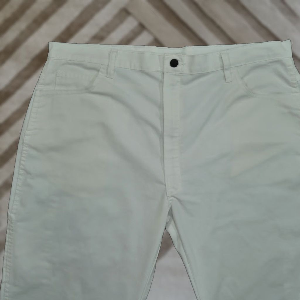 Dickies Dickies Pants Mens 40x32 White Painters Workwear Carpenter Flat Front Straight Inseam 32 Regular Size US 40 / EU 56 - 1 Thumbnail