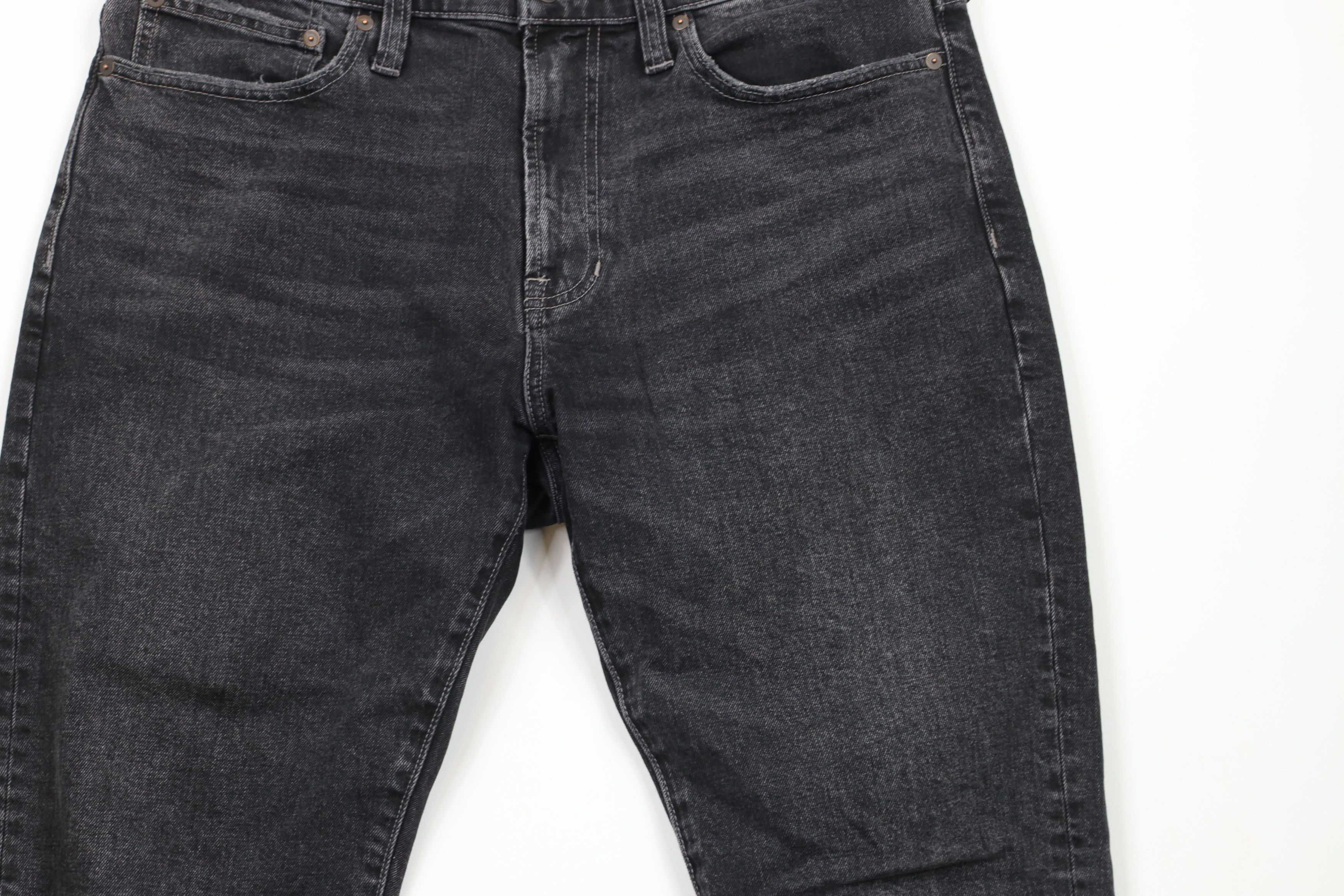 Madewell × Vintage Madewell Relaxed Fit Tapered Leg Stretch Denim Jeans Black Size US 34 / EU 50 - 3 Thumbnail