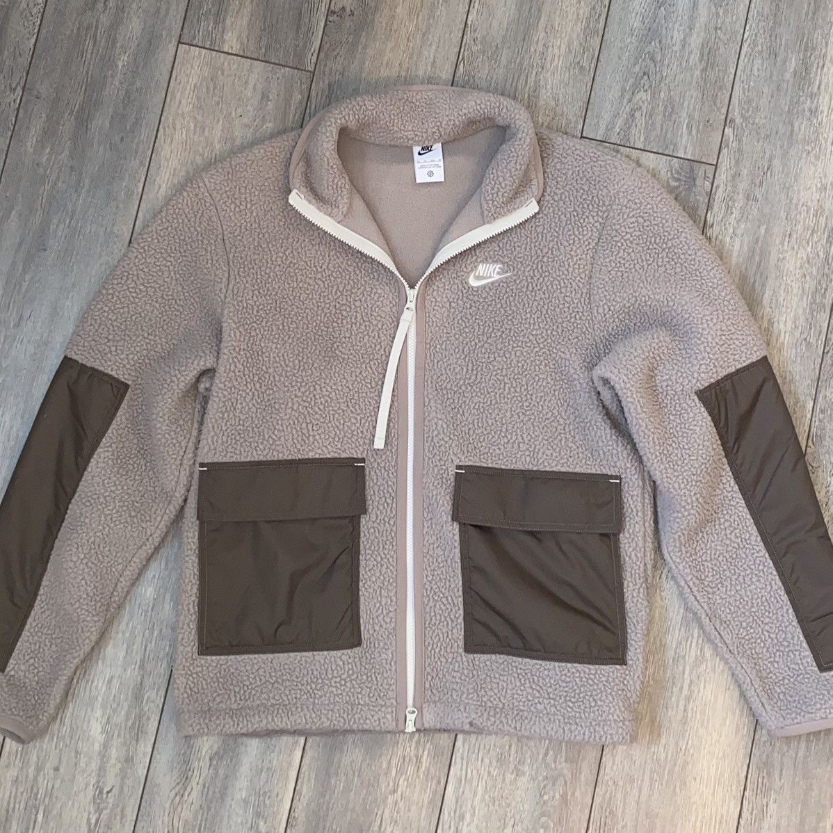 Nike Nike Sherpa Fleece Jacket Size US XS / EU 42 / 0 - 1 Thumbnail