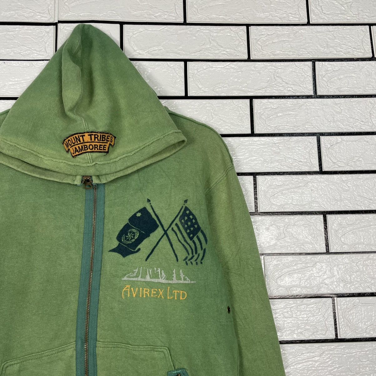 Avirex Avirex Zipper Green Hoodie Size US M / EU 48-50 / 2 - 5 Thumbnail