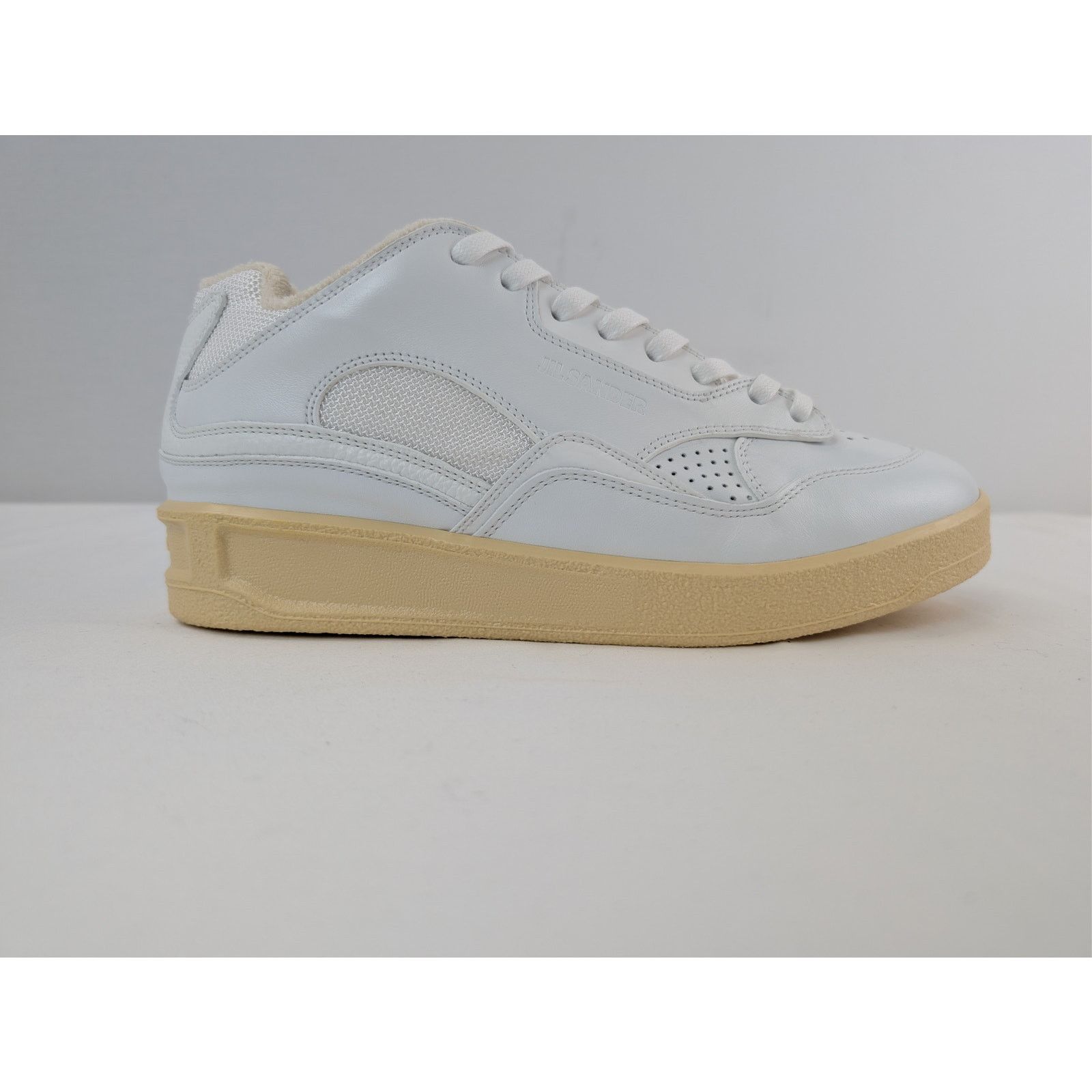 Jil Sander o1rshd1 Dragon Fabric Gummy Cow Nappa Sneakers in White Size US 10 / EU 43 - 5 Thumbnail