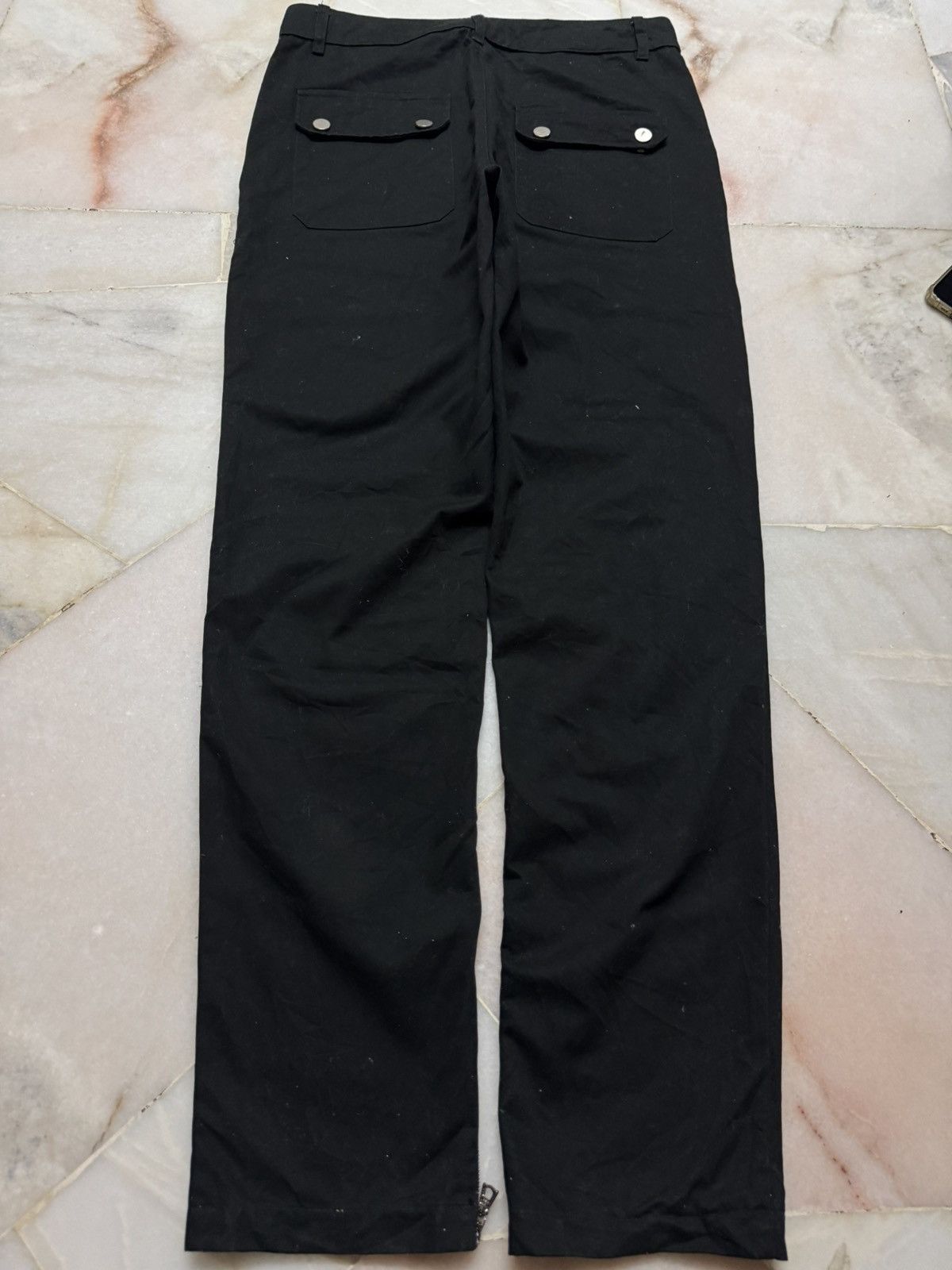 Tornado Mart JAPANESE FORTUNE FAME PUNK POEM BLACK MULTIPOCKET CARGO Size US 31 - 15 Thumbnail