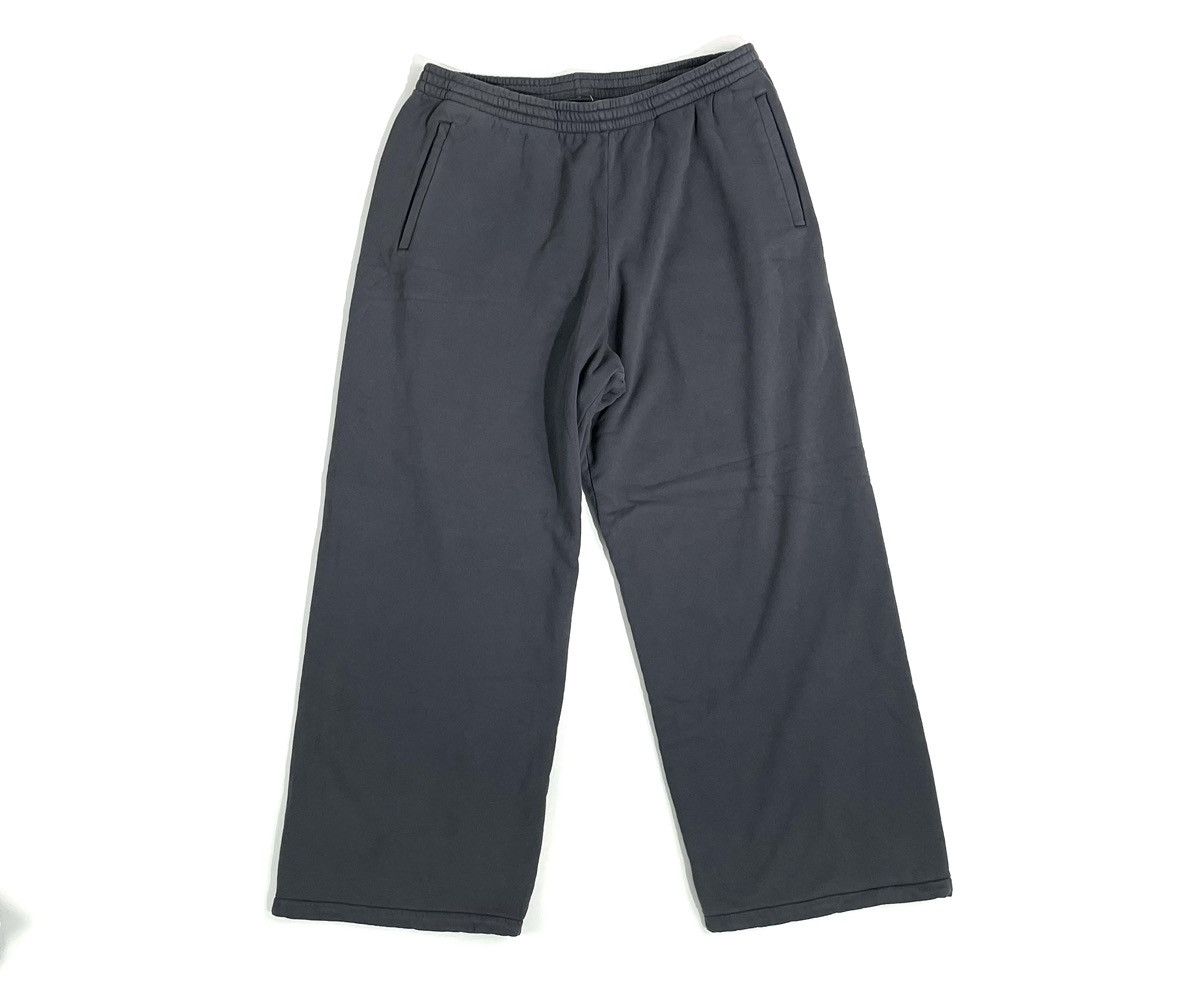 image of Balenciaga x Gap Yeezy Gap Unreleased Flare Wide Pants in Grey, Men's (Size 36)